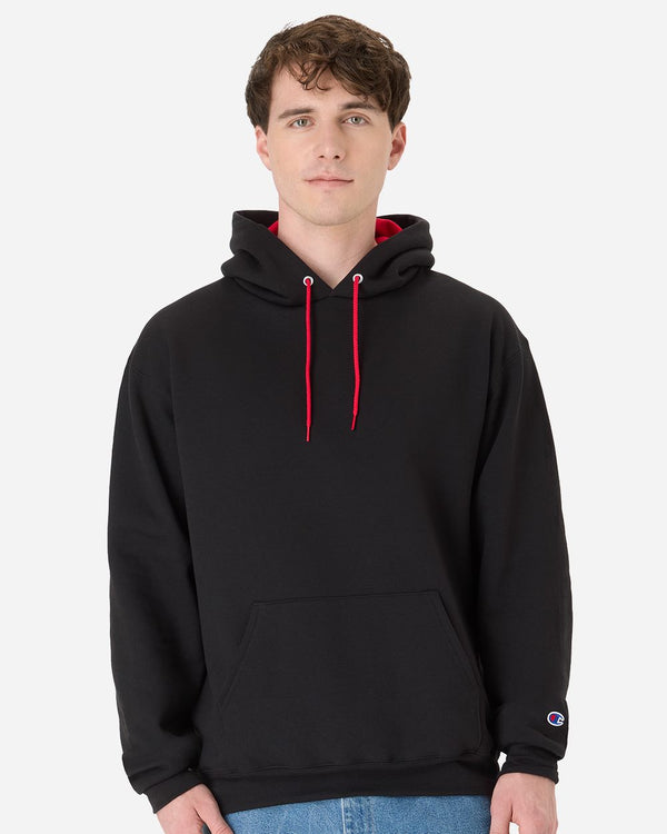 Champion S7CB0 Unisex Powerblend® Contrast Color Hooded Sweatshirt