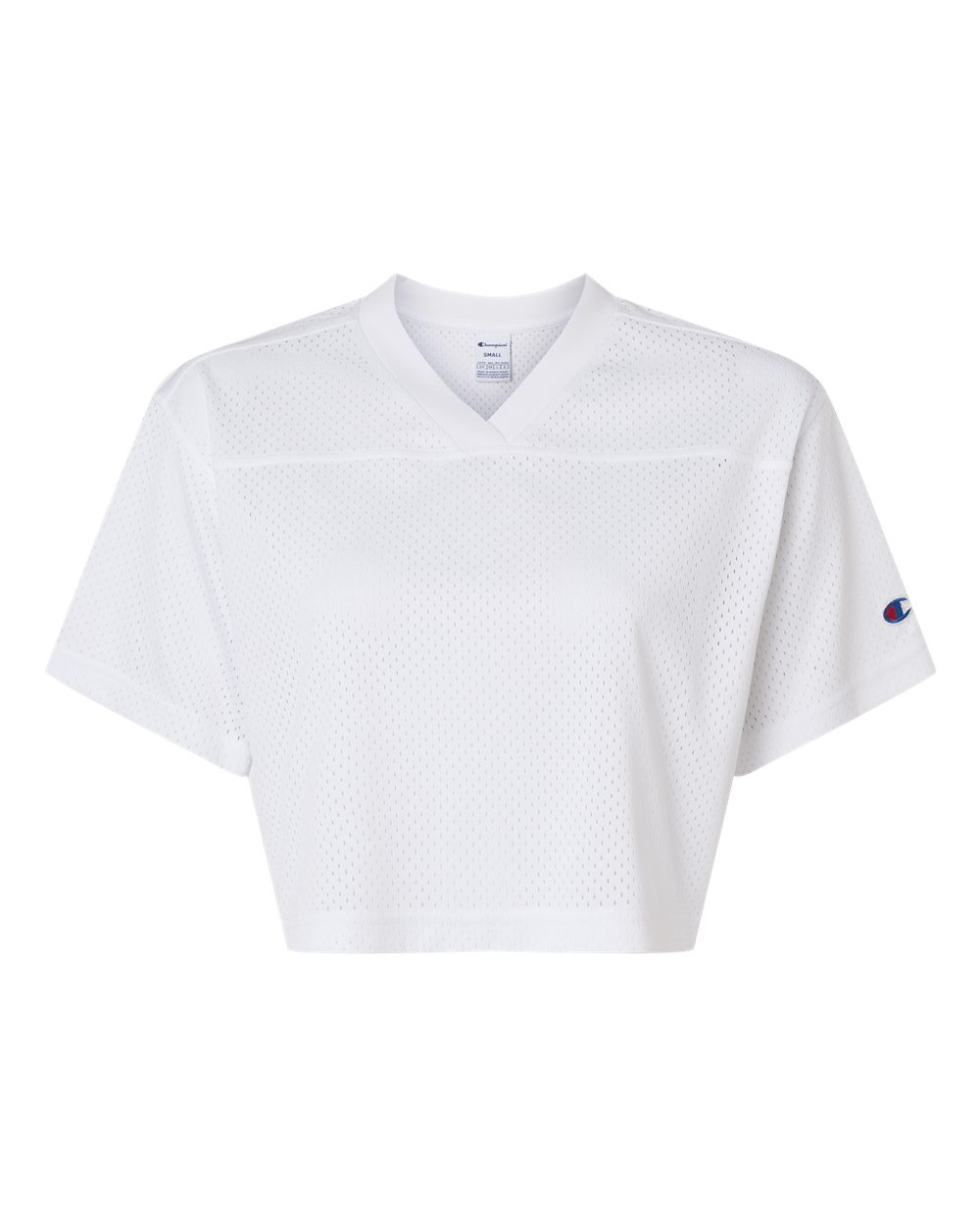 Champion SML260 Women's V-Neck Mid-Length Practice Mesh Jersey in White