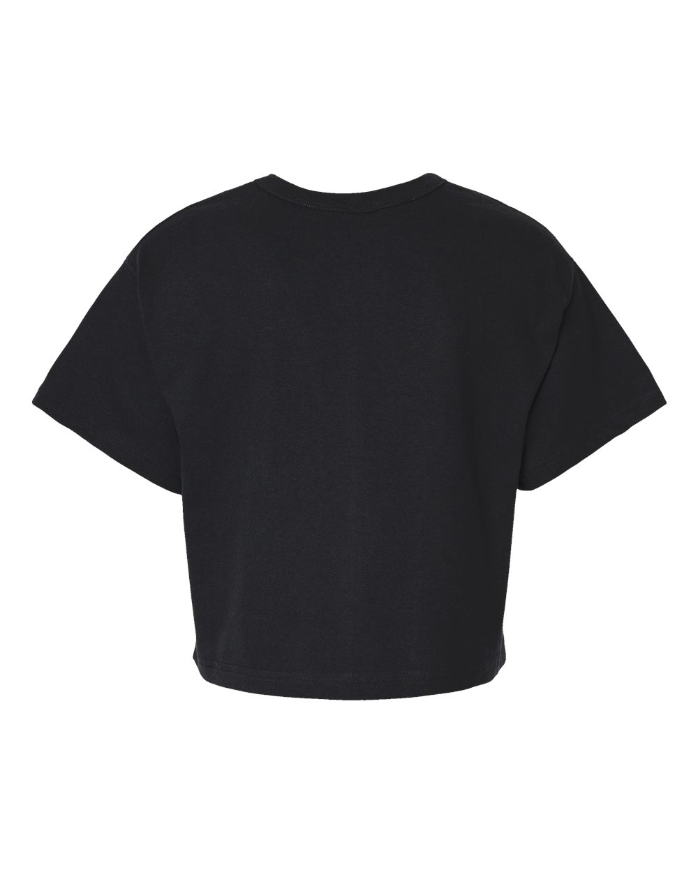 Champion T453W Women's Heritage Jersey Crop T-Shirt in Black, back