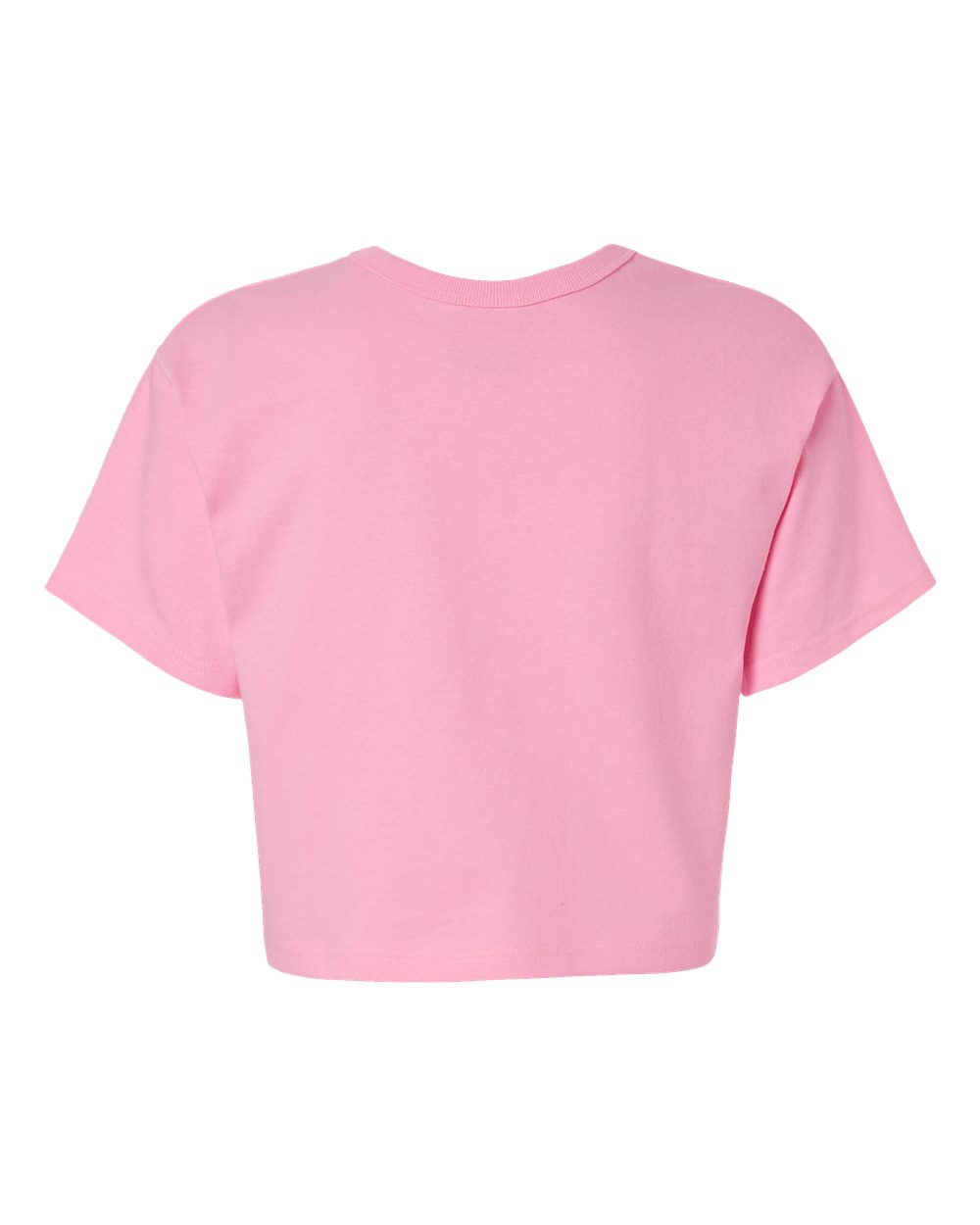 Champion T453W Women's Heritage Jersey Crop T-Shirt in Pink Candy, back