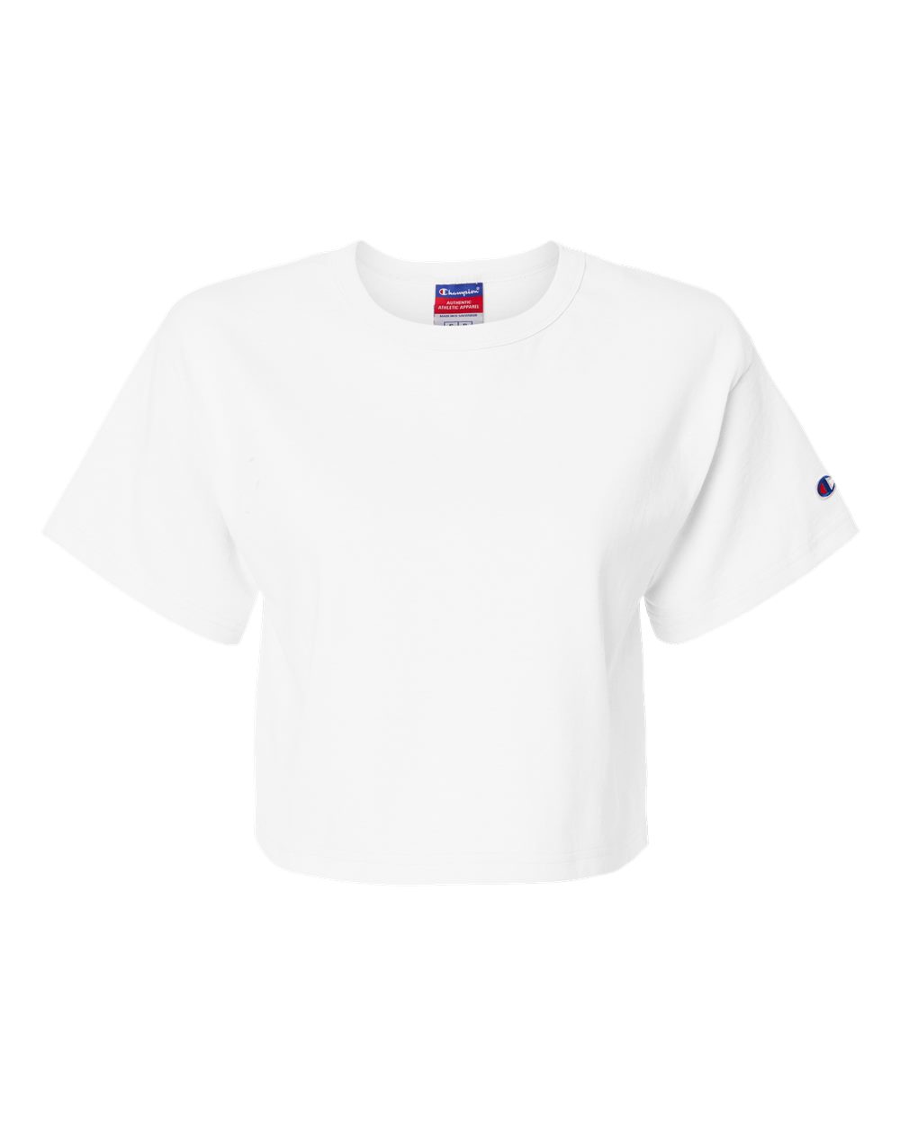 Champion T453W Women's Heritage Jersey Crop T-Shirt in White