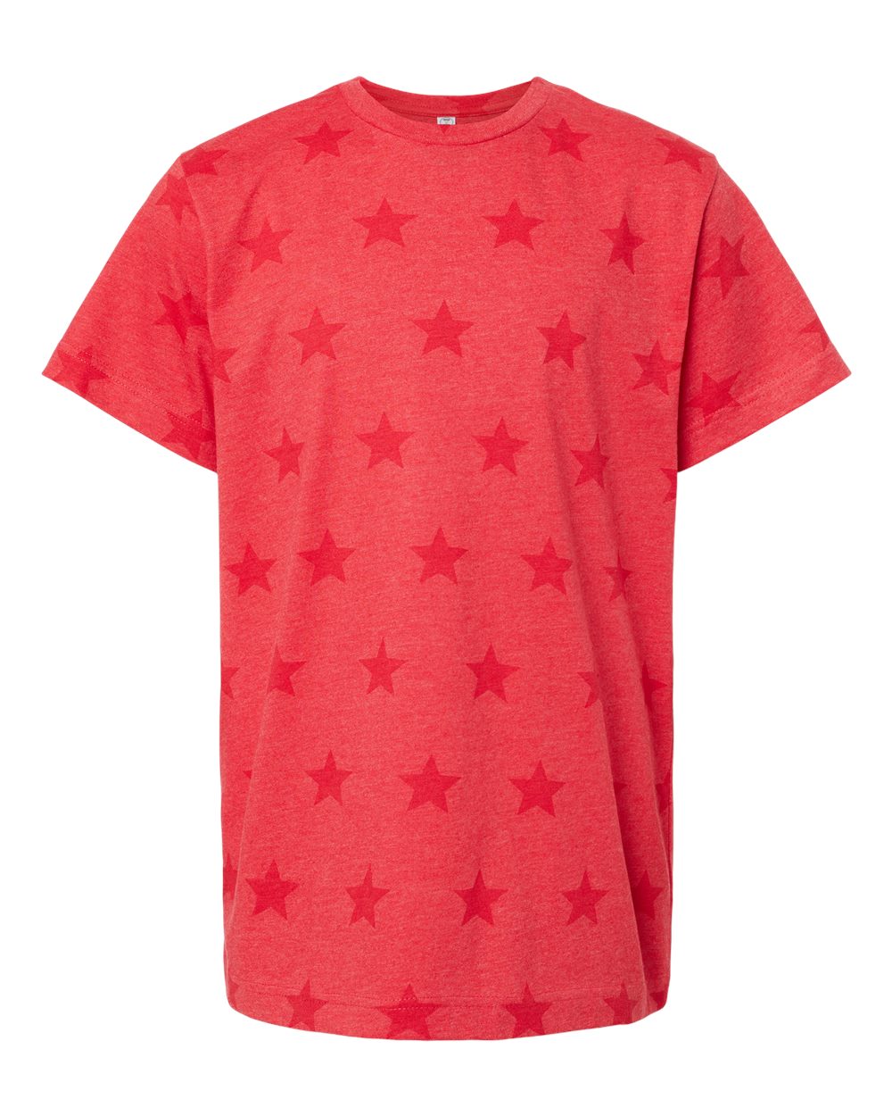 Code Five 2229 Youth Star Print Tee in Red Star
