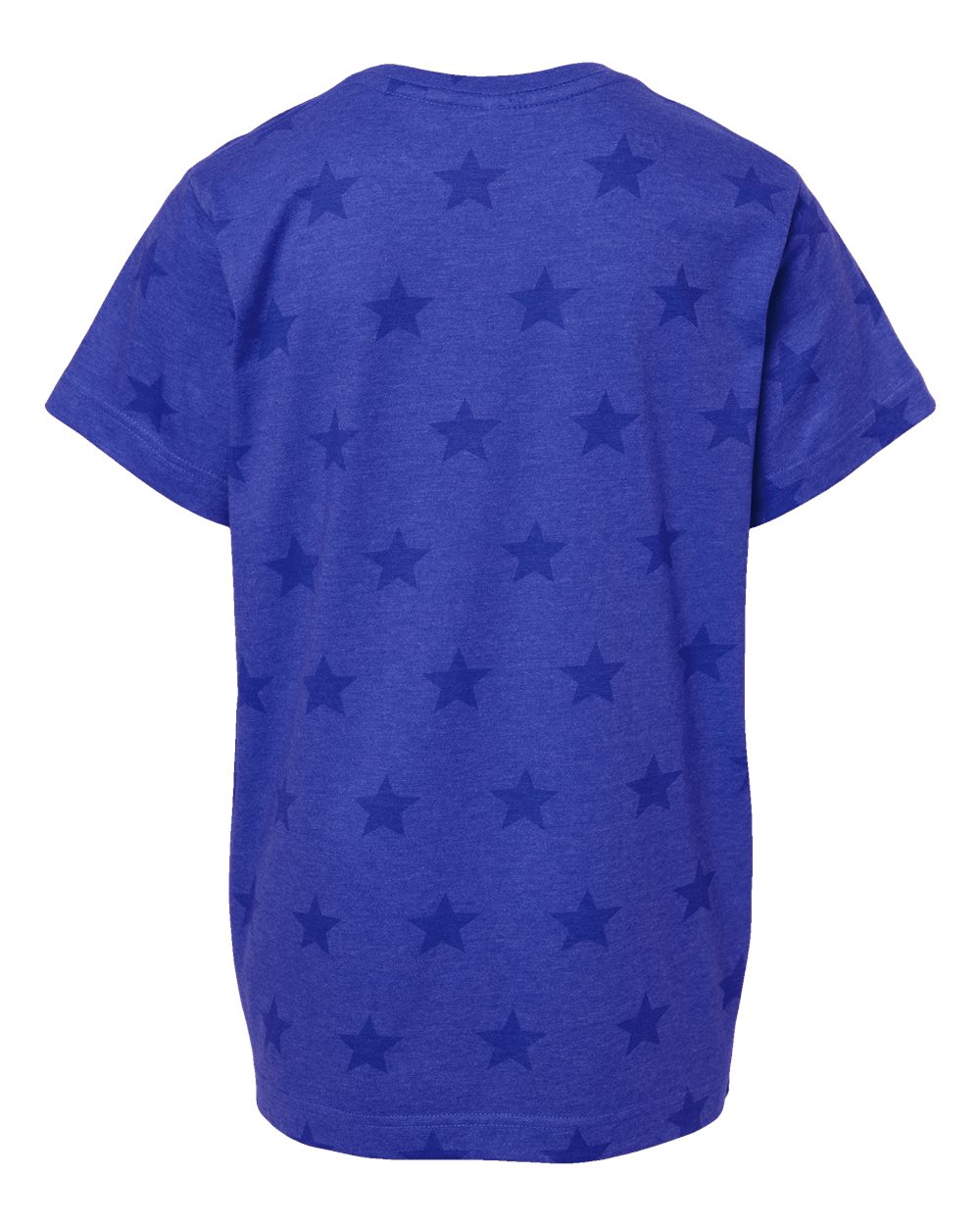 Code Five 2229 Youth Star Print Tee in Royal Star, back