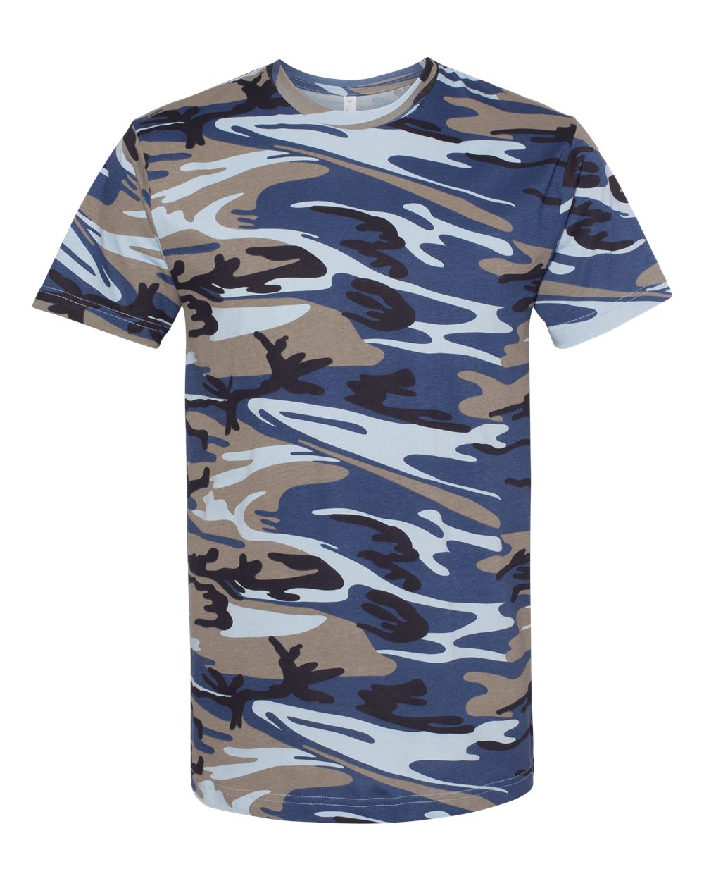 Code Five 3907 Unisex Camo Tee in Blue Woodland
