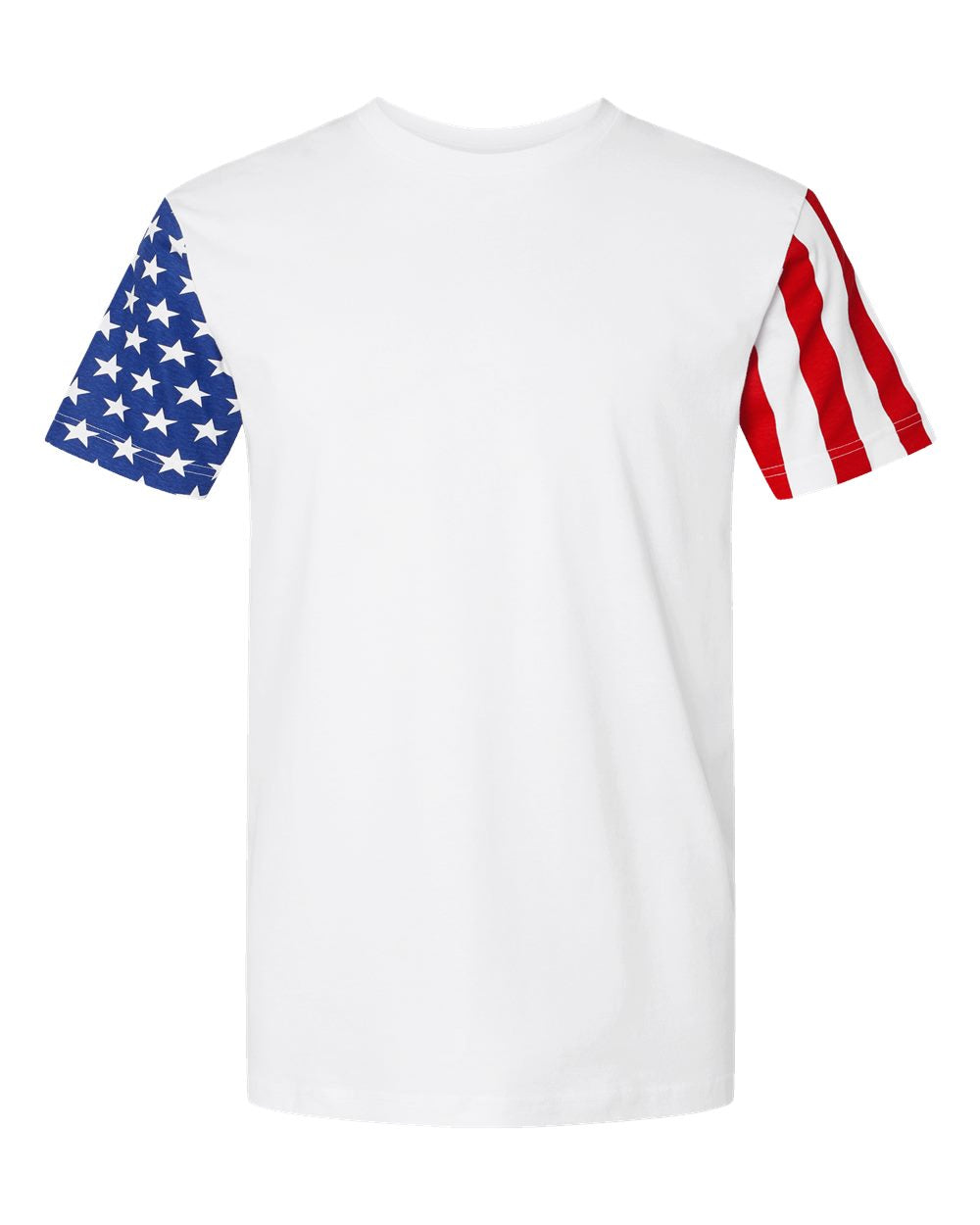 Code Five 3976 Unisex Stars & Stripes Tee in White