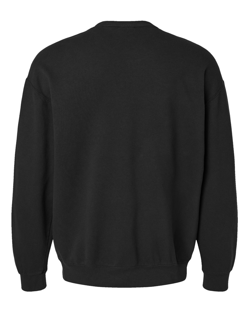 Comfort Colors 1466 Unisex Garment-Dyed Lightweight Crewneck Sweatshirt in Black, back