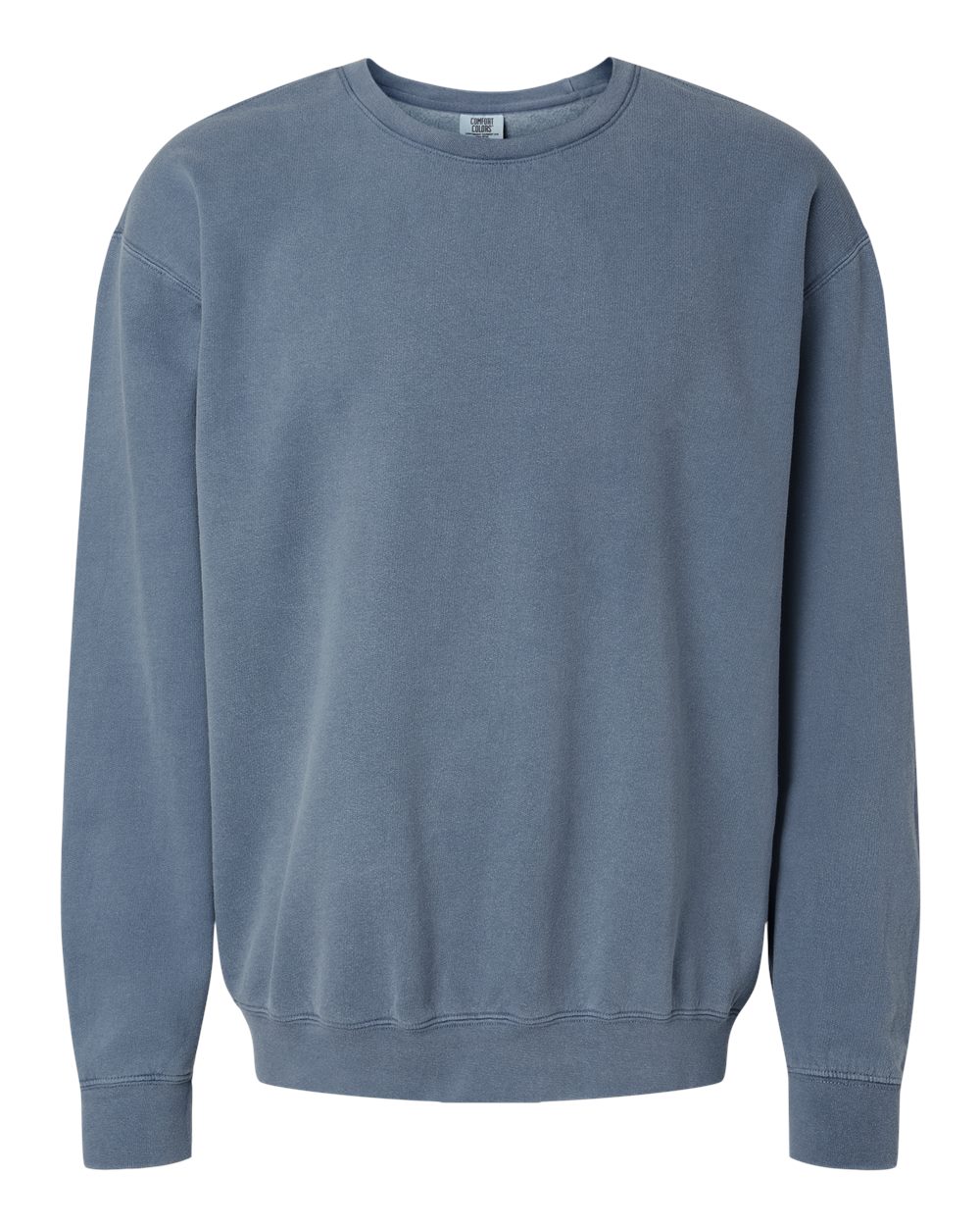 Comfort Colors 1466 Unisex Garment-Dyed Lightweight Crewneck Sweatshirt in Blue Jean