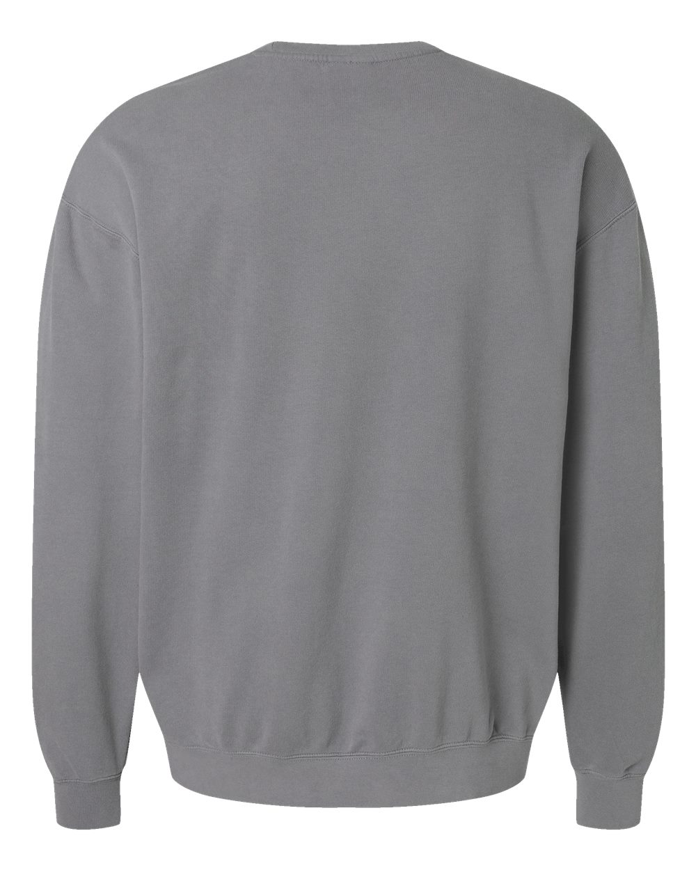 Comfort Colors 1466 Unisex Garment-Dyed Lightweight Crewneck Sweatshirt in Grey, back