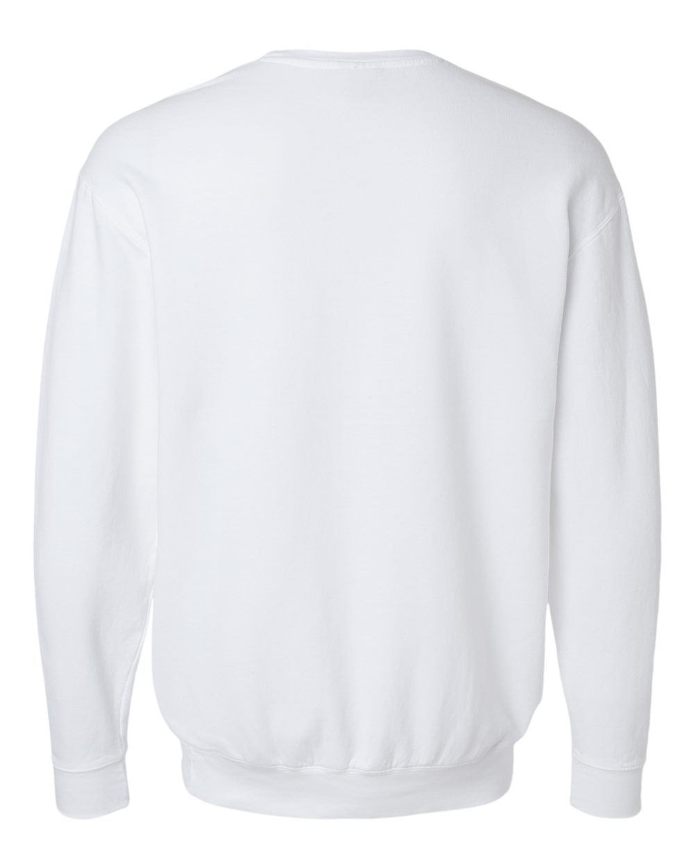 Comfort Colors 1466 Unisex Garment-Dyed Lightweight Crewneck Sweatshirt in White, back