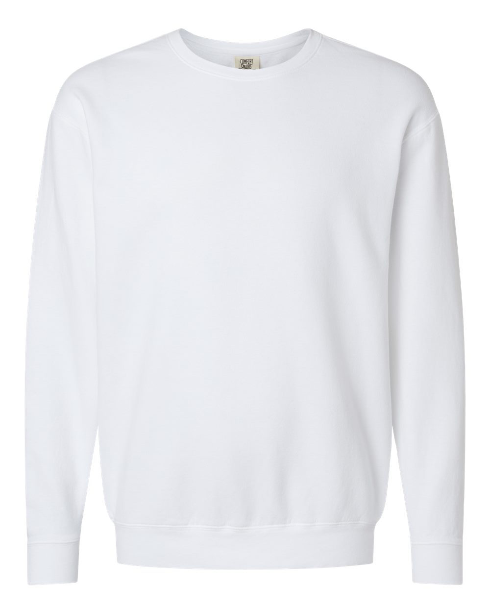 Comfort Colors 1466 Unisex Garment-Dyed Lightweight Crewneck Sweatshirt in White