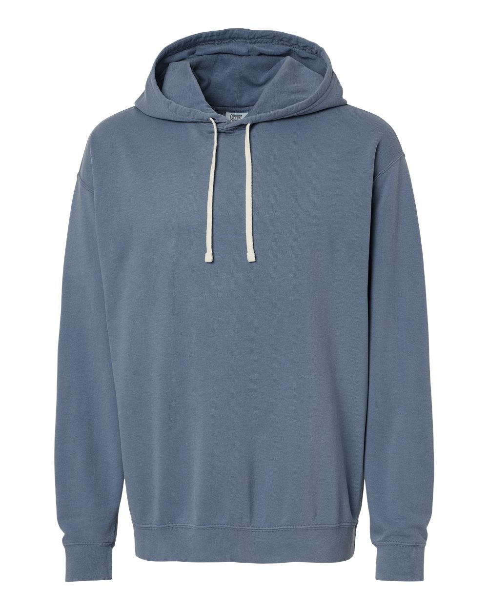 Comfort Colors 1467 Unisex Garment-Dyed Lightweight Hooded Sweatshirt in Blue Jean