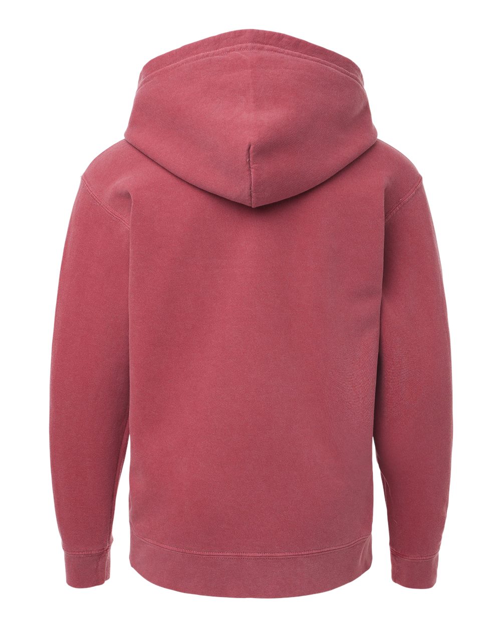 Comfort Colors 1467Y Youth Garment-Dyed Lightweight Hooded Sweatshirt in Crimson, back