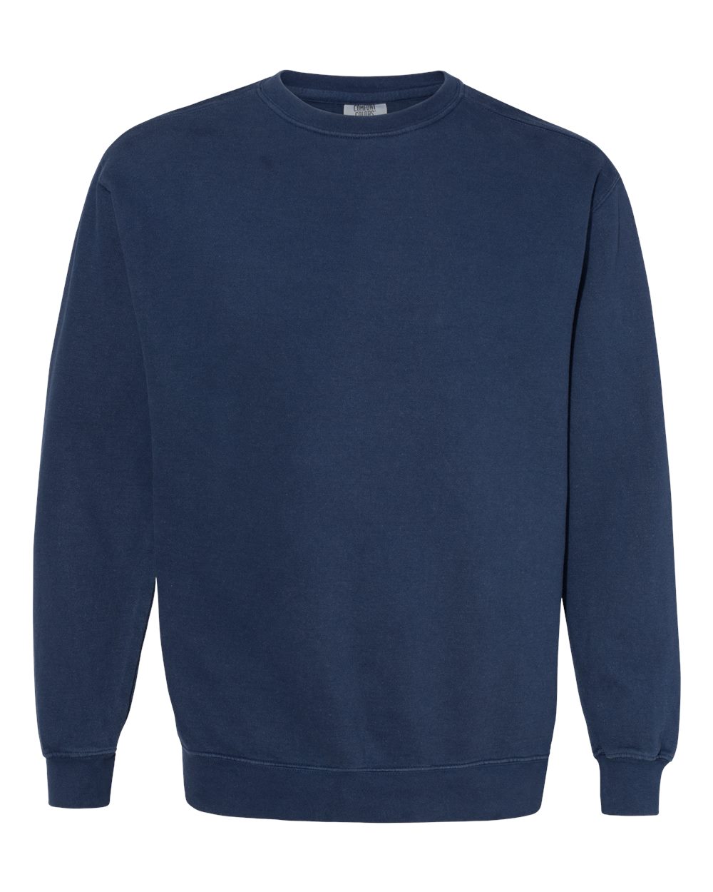Comfort Colors 1566 Unisex Garment-Dyed Crewneck Sweatshirt in True Navy