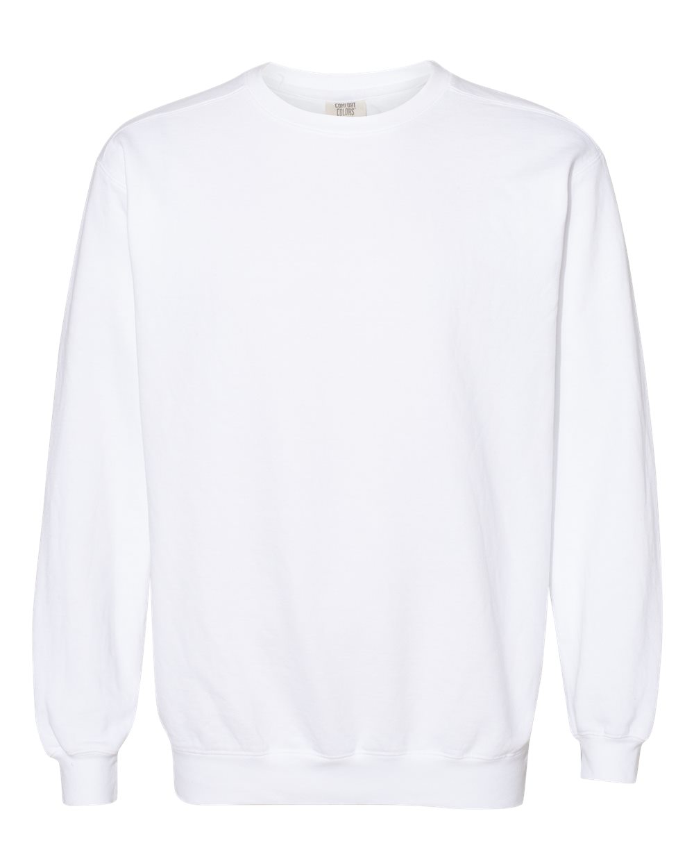 Comfort Colors 1566 Unisex Garment-Dyed Crewneck Sweatshirt in White