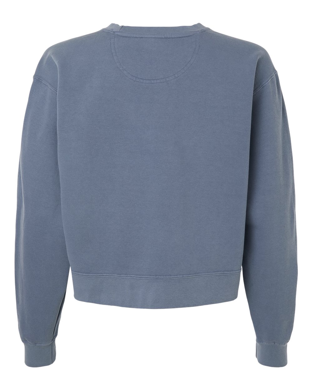 Comfort Colors 1566L Women's Garment-Dyed Mid-Length Crewneck Sweatshirt in Blue Jean, back
