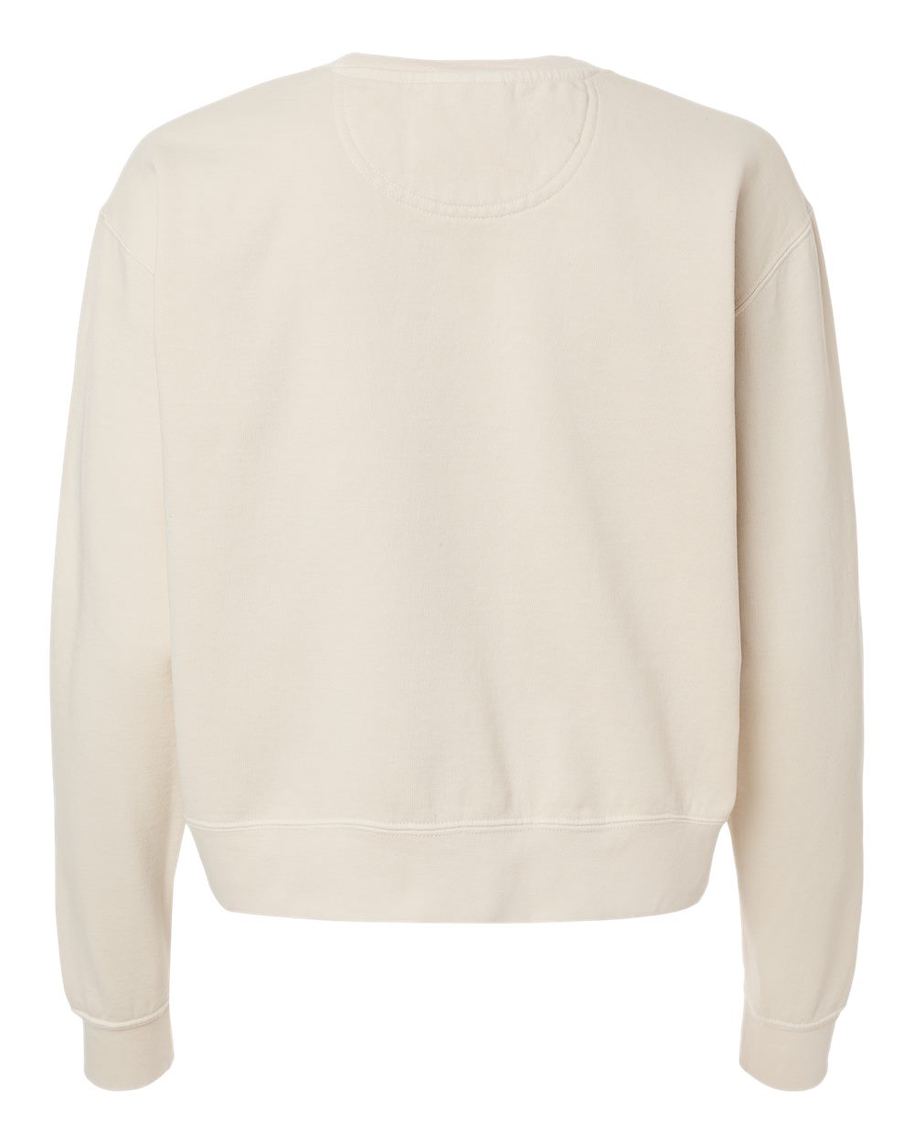 Comfort Colors 1566L Women's Garment-Dyed Mid-Length Crewneck Sweatshirt in Ivory, back
