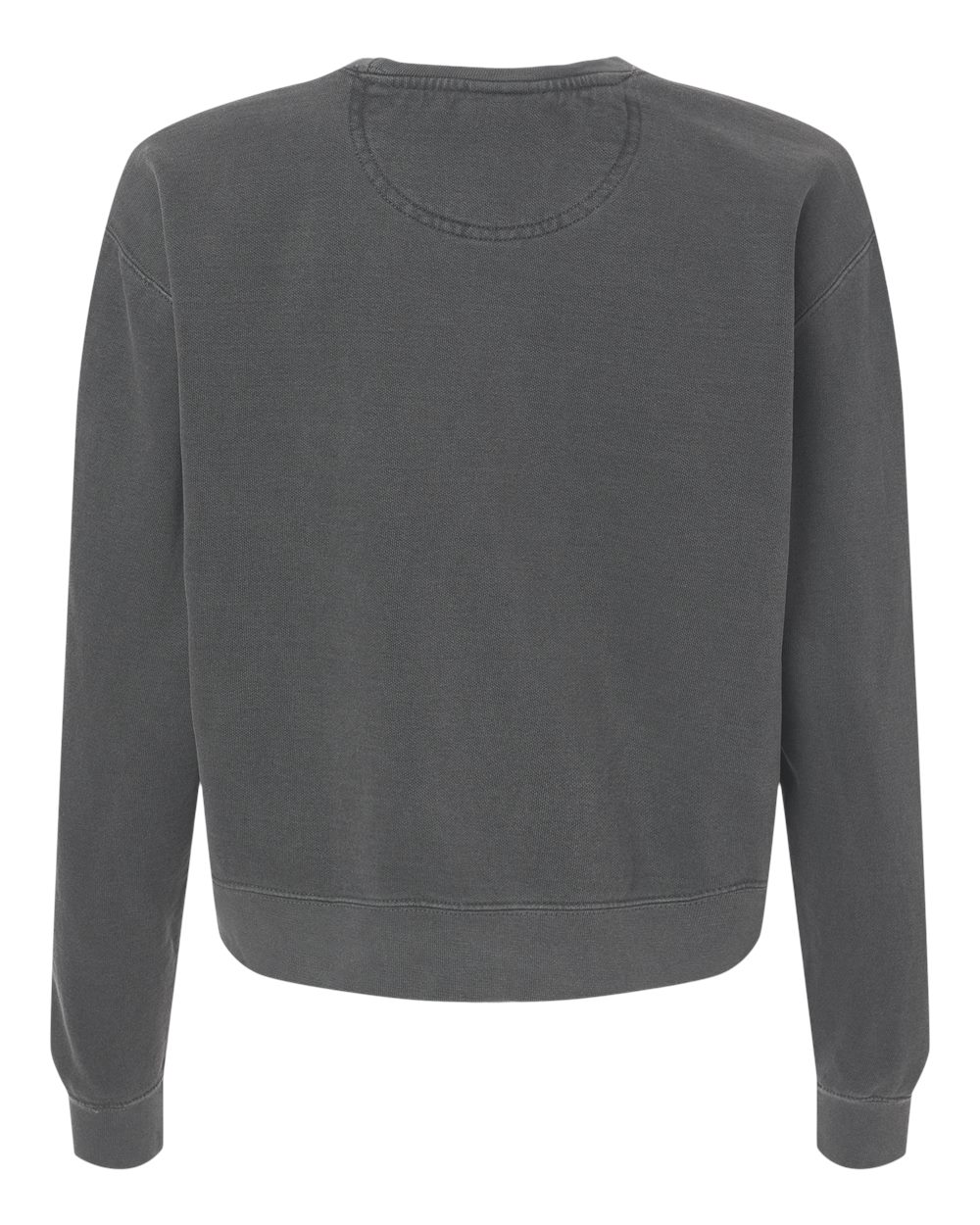 Comfort Colors 1566L Women's Garment-Dyed Mid-Length Crewneck Sweatshirt in Pepper, back