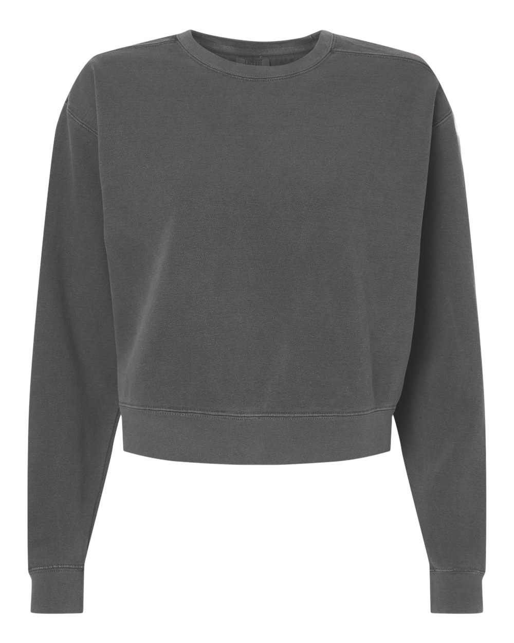 Comfort Colors 1566L Women's Garment-Dyed Mid-Length Crewneck Sweatshirt in Pepper