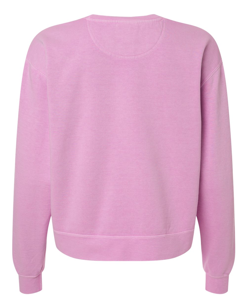 Comfort Colors 1566L Women's Garment-Dyed Mid-Length Crewneck Sweatshirt in Rose Quartz, back