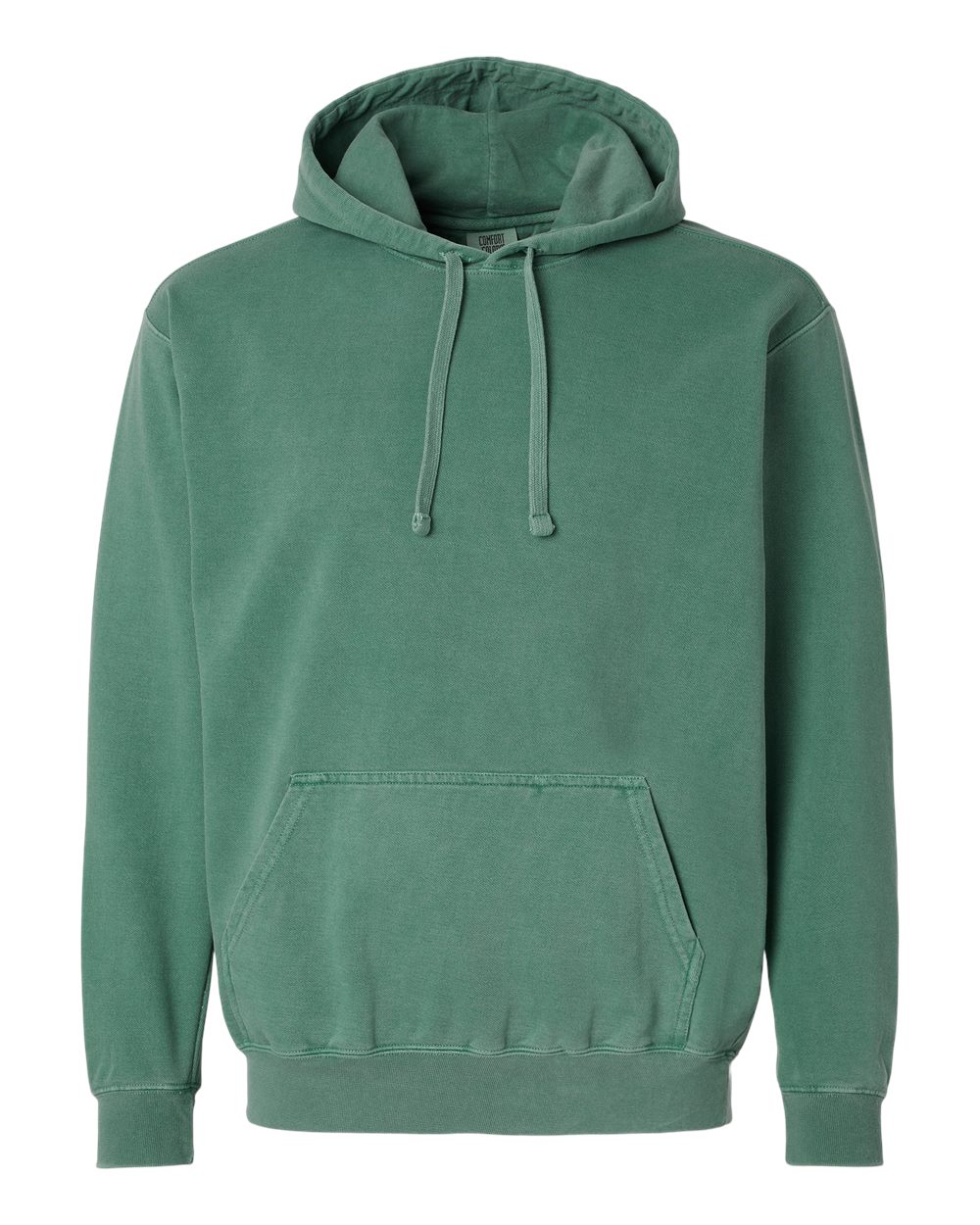 Comfort Colors 1567 Unisex Garment-Dyed Hooded Sweatshirt in Light Green