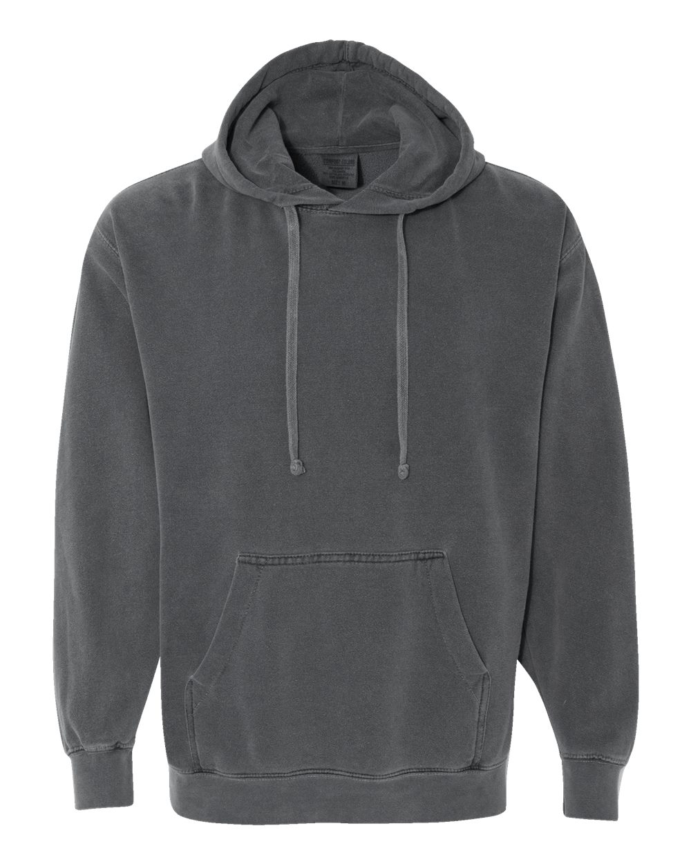 Comfort Colors 1567 Unisex Garment-Dyed Hooded Sweatshirt in Pepper
