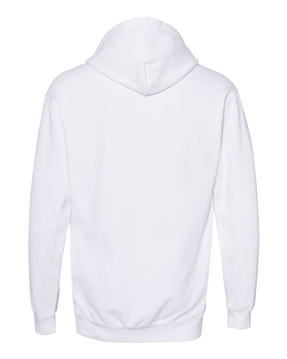 Comfort Colors 1567 Unisex Garment-Dyed Hooded Sweatshirt in White, back