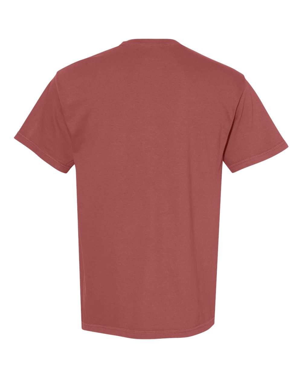 Comfort Colors 1717 Unisex Garment-Dyed Heavyweight T-Shirt in Brick, back