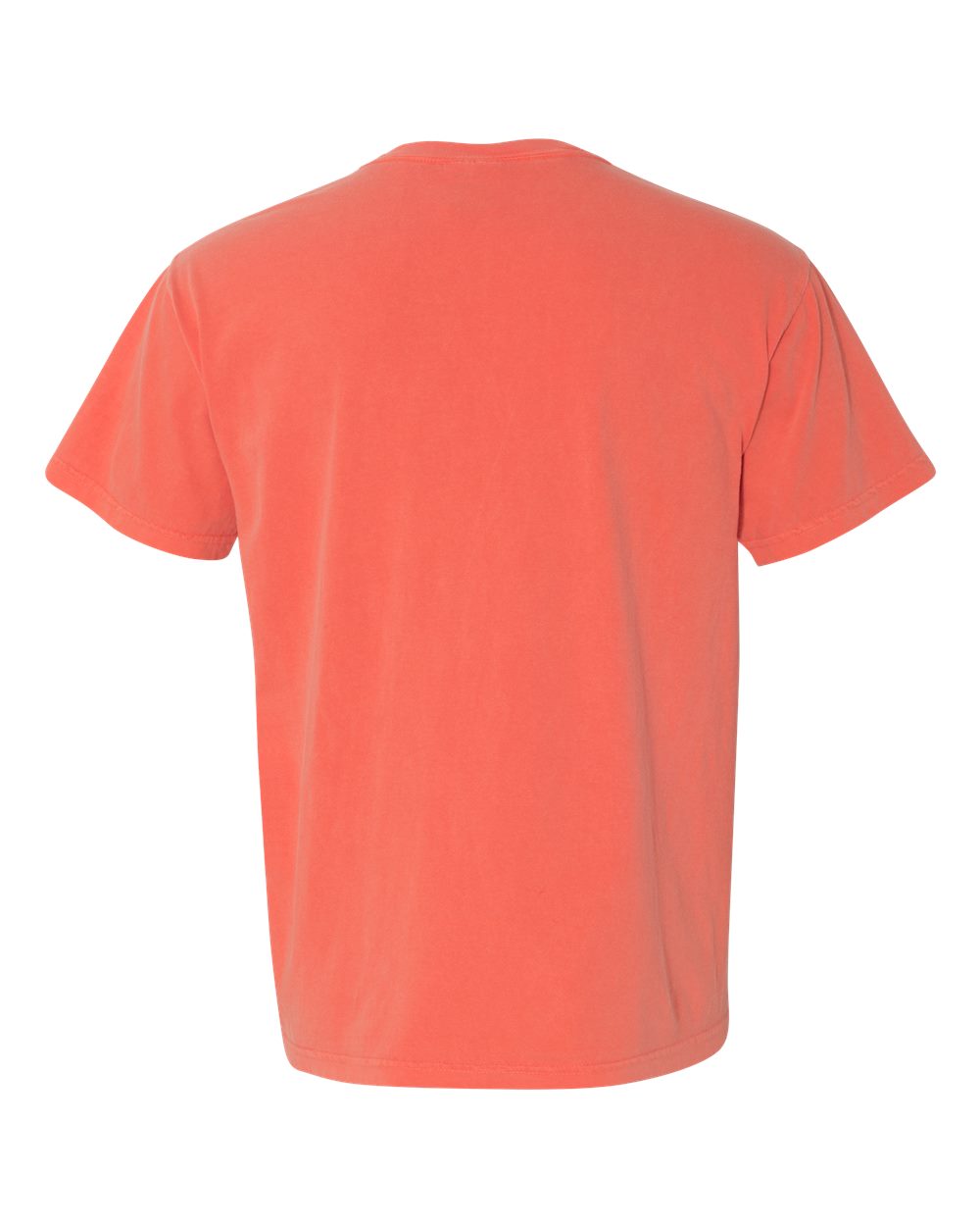 Comfort Colors 1717 Unisex Garment-Dyed Heavyweight T-Shirt in Bright Salmon, back