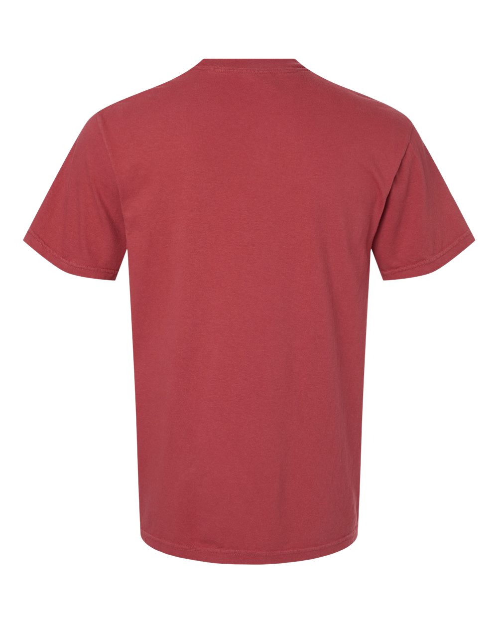 Comfort Colors 1717 Unisex Garment-Dyed Heavyweight T-Shirt in Chili, back