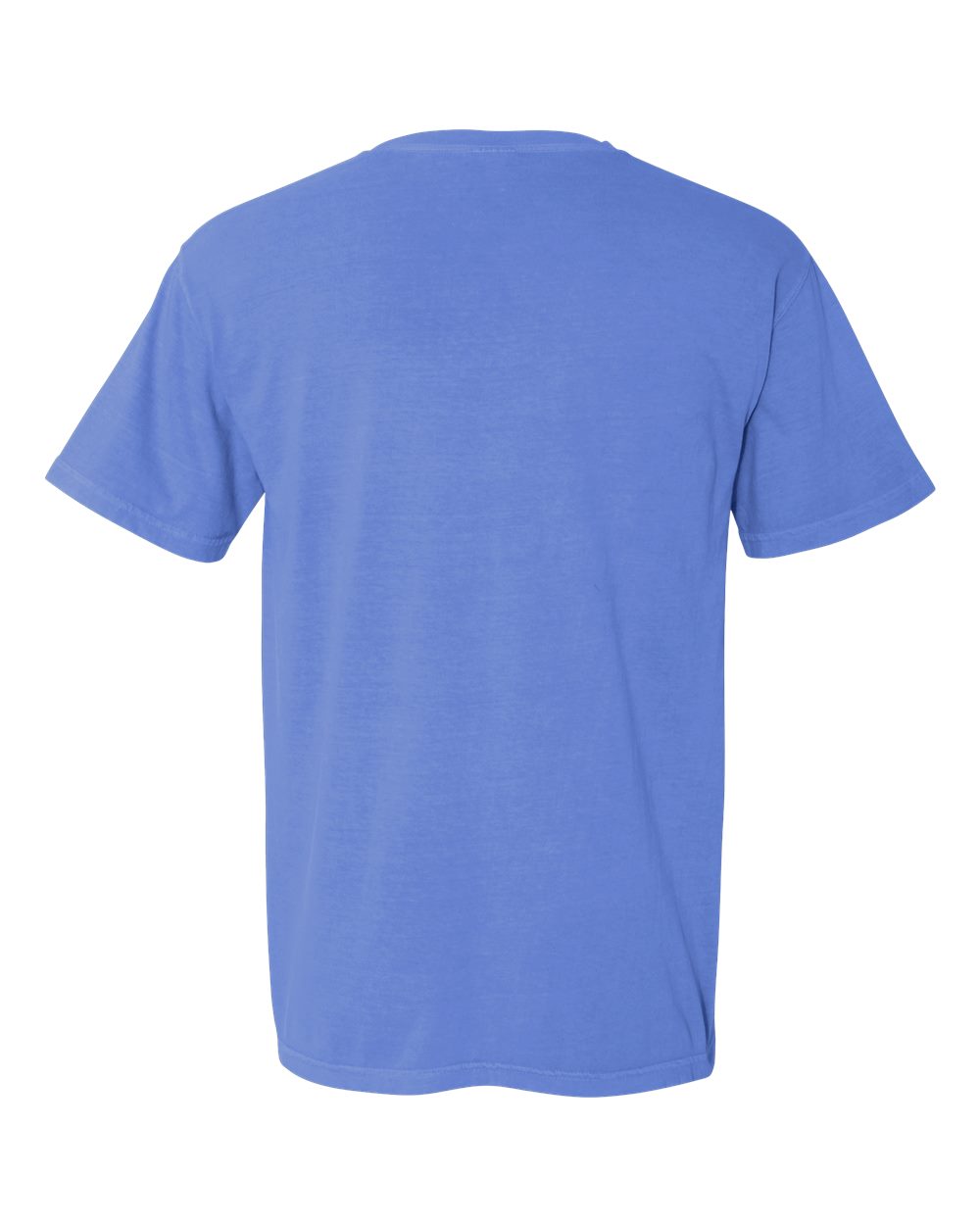 Comfort Colors 1717 Unisex Garment-Dyed Heavyweight T-Shirt in Flo Blue, back