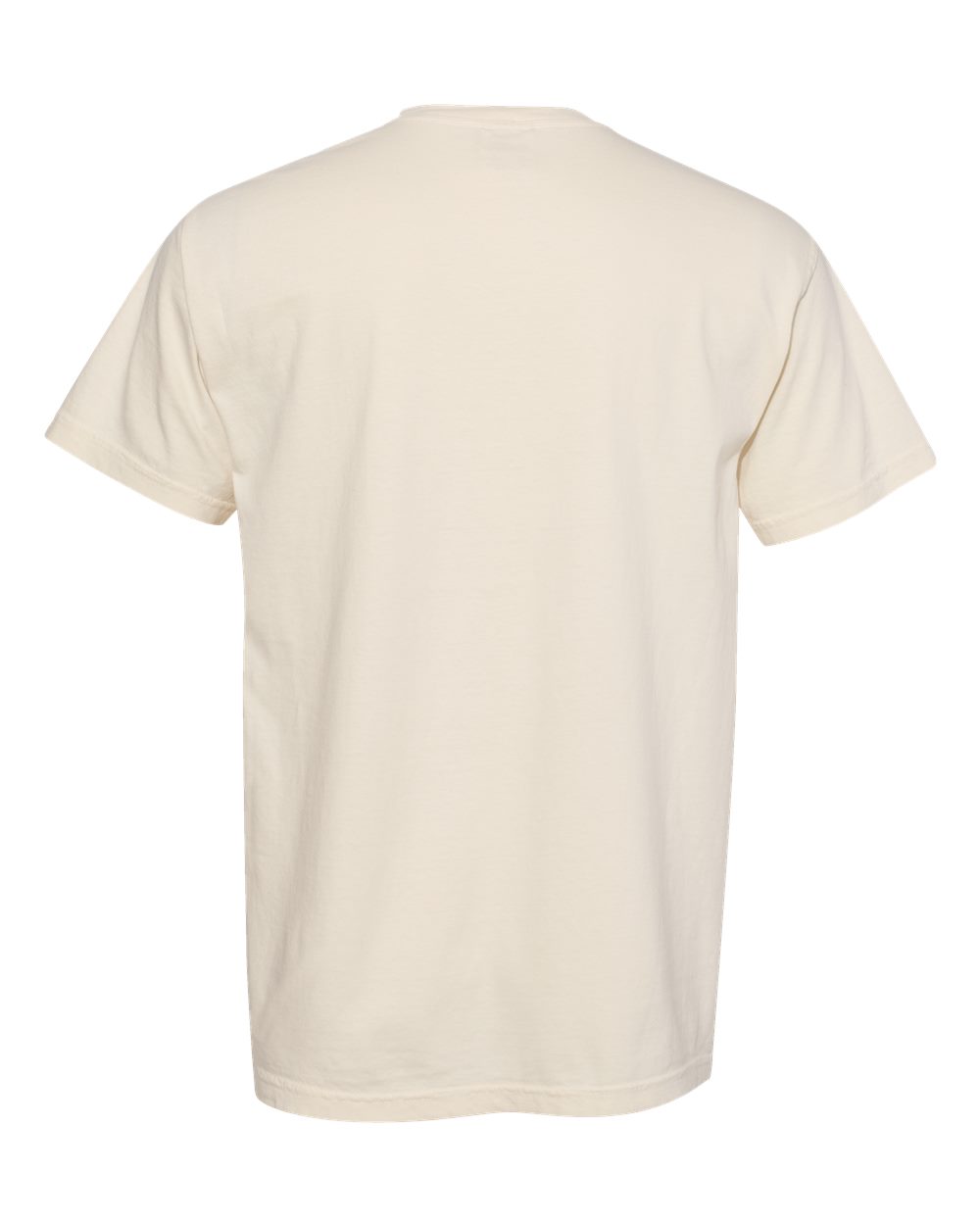 Comfort Colors 1717 Unisex Garment-Dyed Heavyweight T-Shirt in Ivory, back