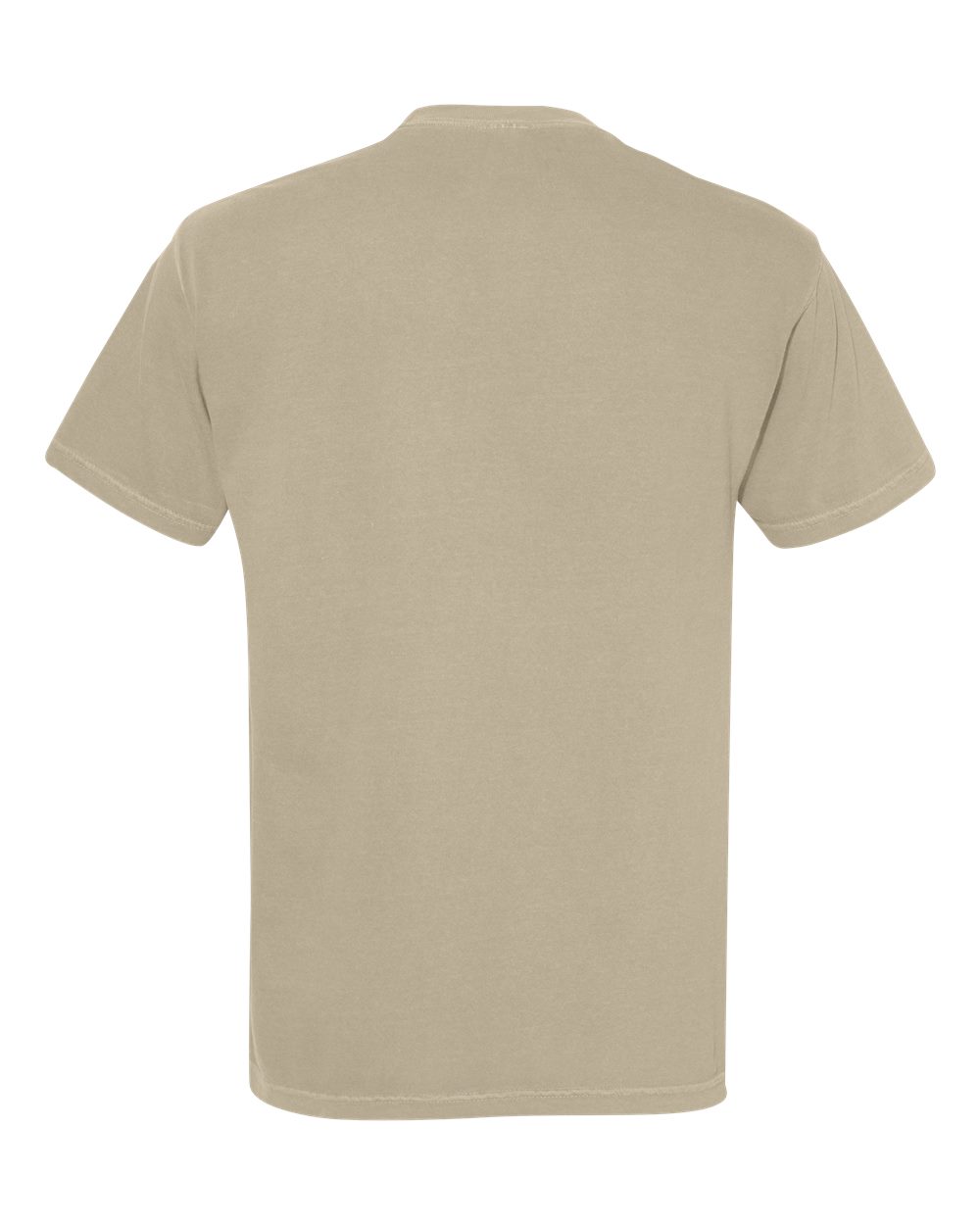 Comfort Colors 1717 Unisex Garment-Dyed Heavyweight T-Shirt in Khaki, back