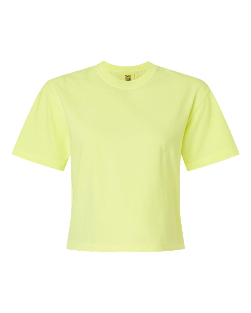 Comfort Colors 3023CL Women's Garment-Dyed Heavyweight Boxy T-Shirt in Neon Lemon