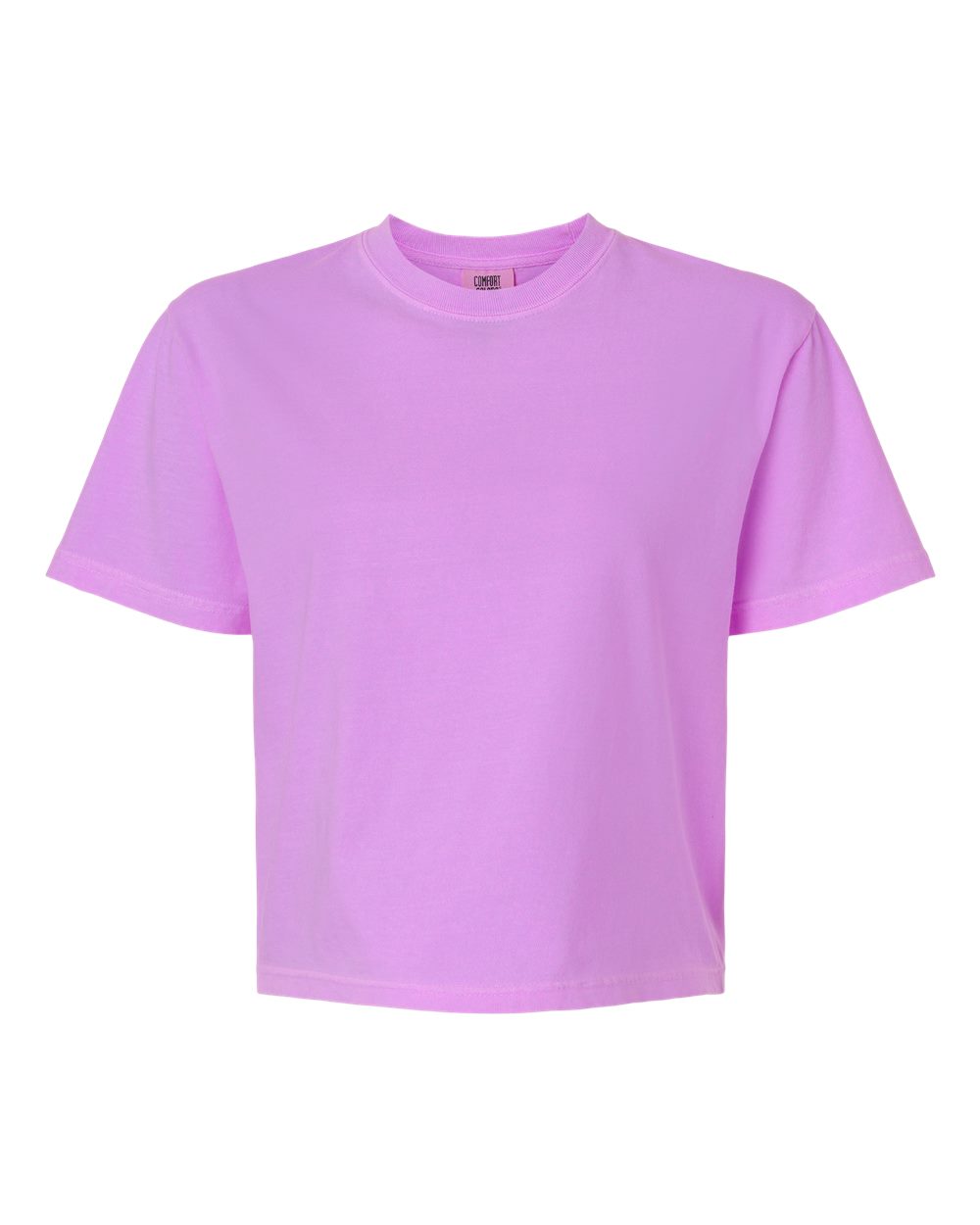 Comfort Colors 3023CL Women's Garment-Dyed Heavyweight Boxy T-Shirt in Neon Violet