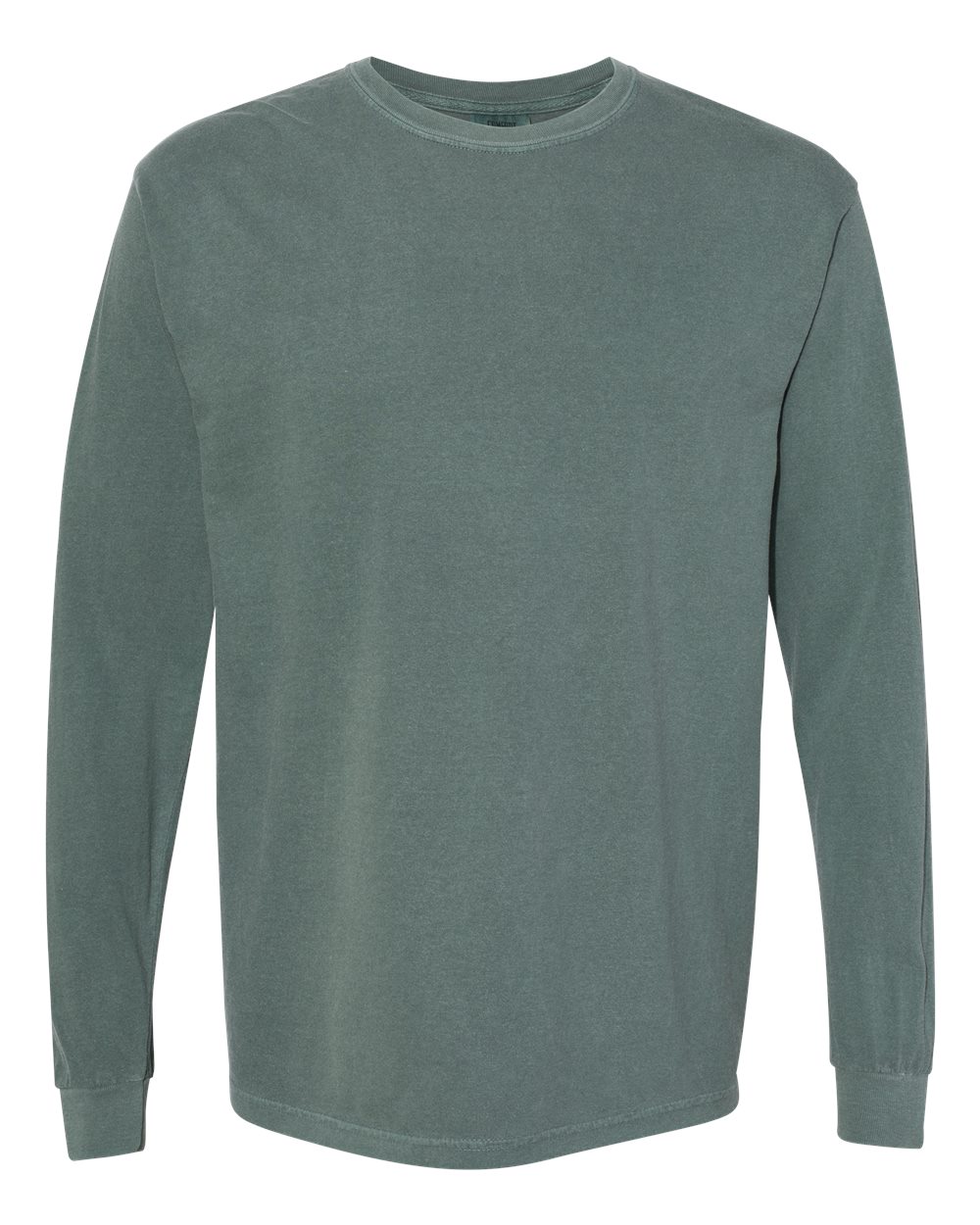 Comfort Colors 6014 Unisex Garment-Dyed Heavyweight Long Sleeve T-Shirt in Blue Spruce