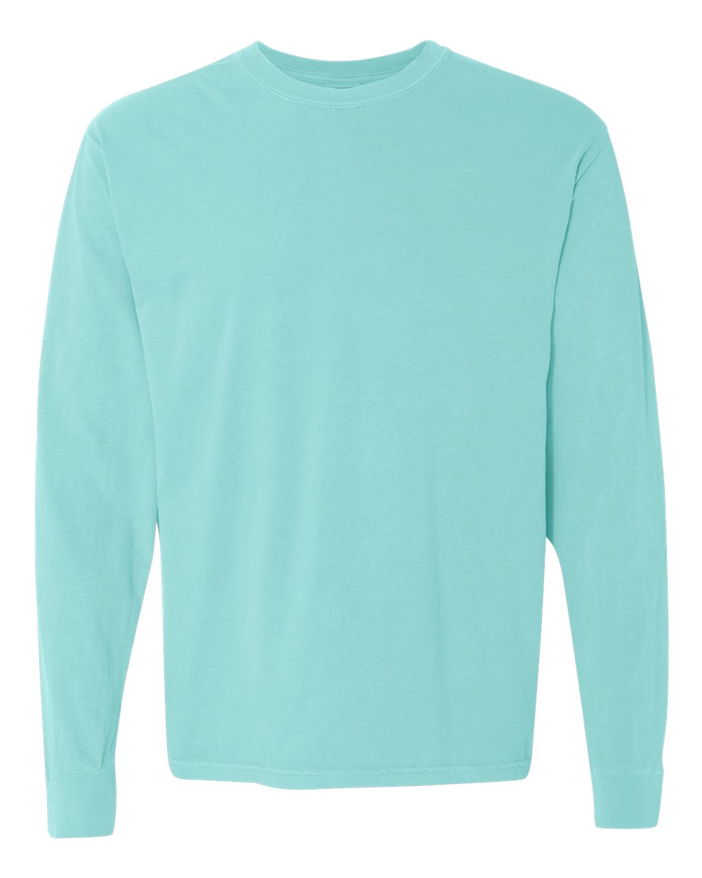 Comfort Colors 6014 Unisex Garment-Dyed Heavyweight Long Sleeve T-Shirt in Chalky Mint