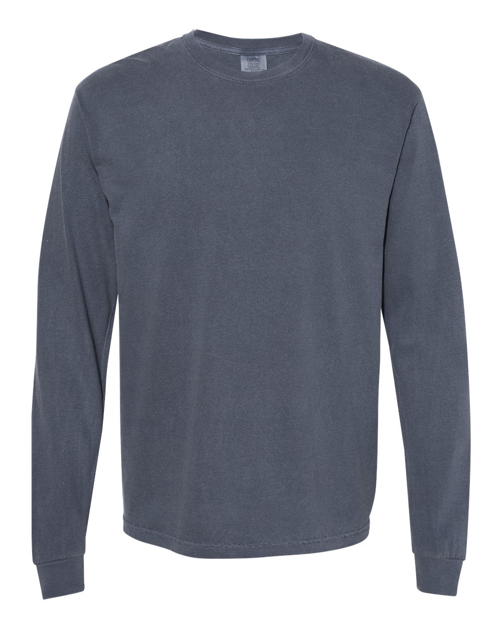 Comfort Colors 6014 Unisex Garment-Dyed Heavyweight Long Sleeve T-Shirt in Denim
