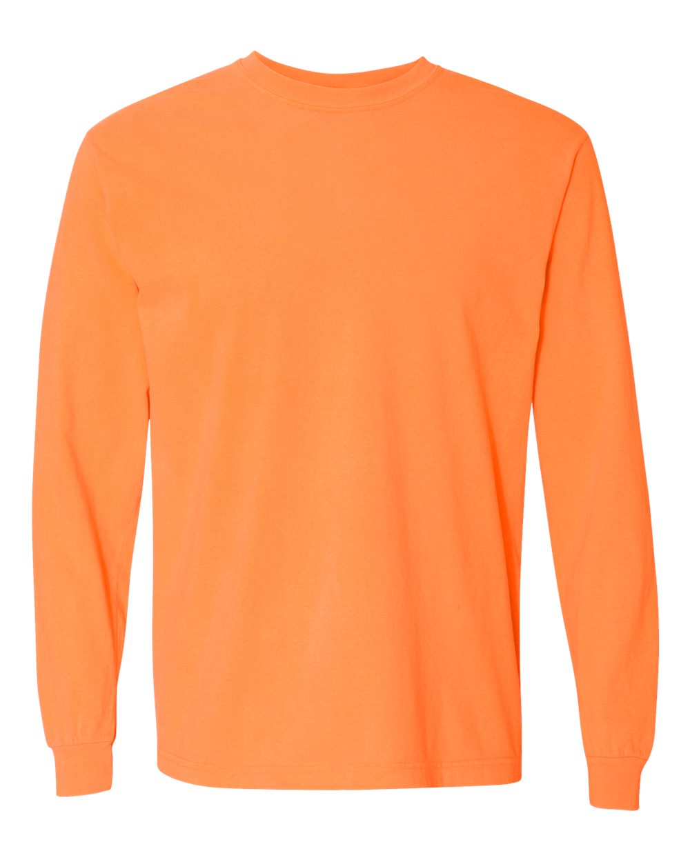 Comfort Colors 6014 Unisex Garment-Dyed Heavyweight Long Sleeve T-Shirt in Melon