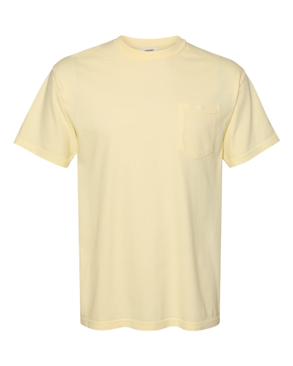 Comfort Colors 6030 Unisex Garment-Dyed Heavyweight Pocket T-Shirt in Banana