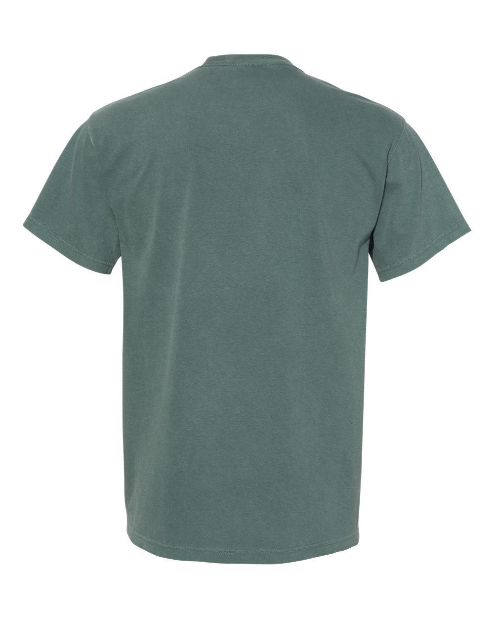 Comfort Colors 6030 Unisex Garment-Dyed Heavyweight Pocket T-Shirt in Blue Spruce, back