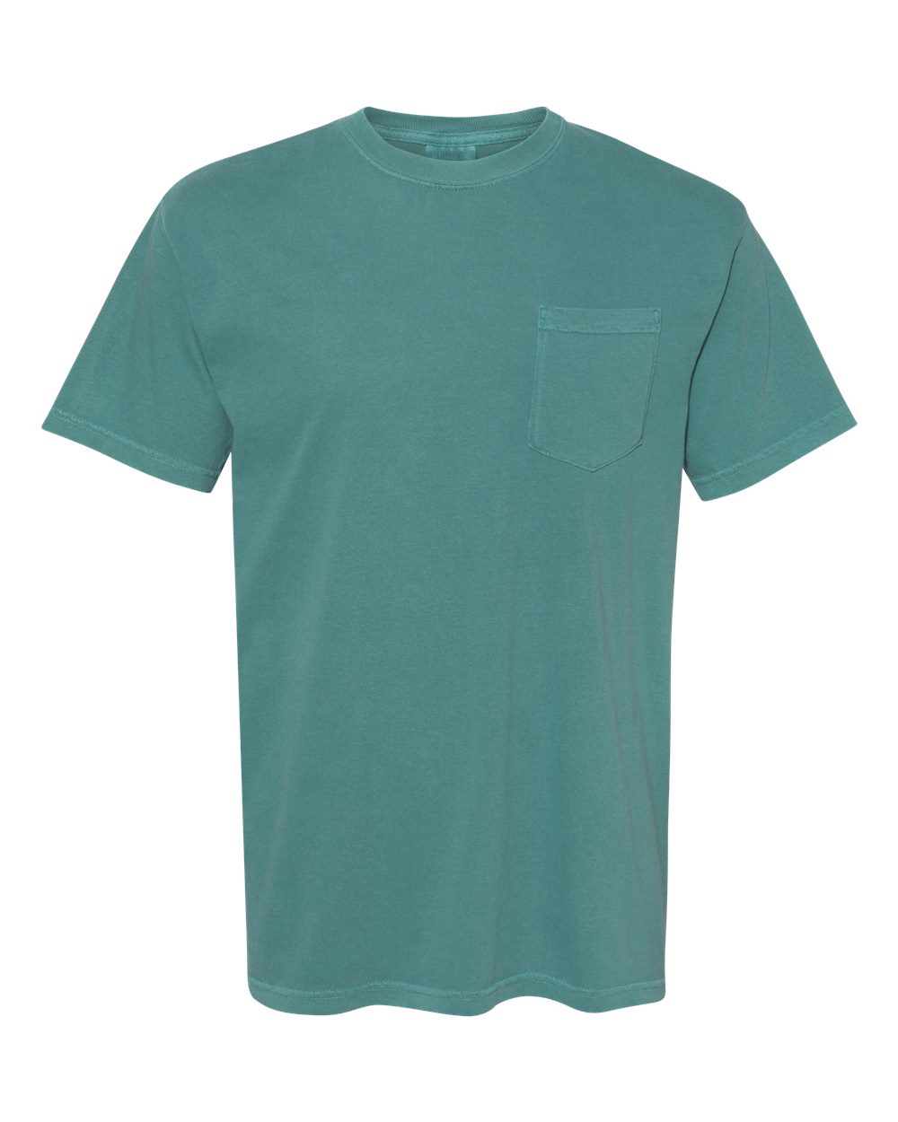 Comfort Colors 6030 Unisex Garment-Dyed Heavyweight Pocket T-Shirt in Emerald