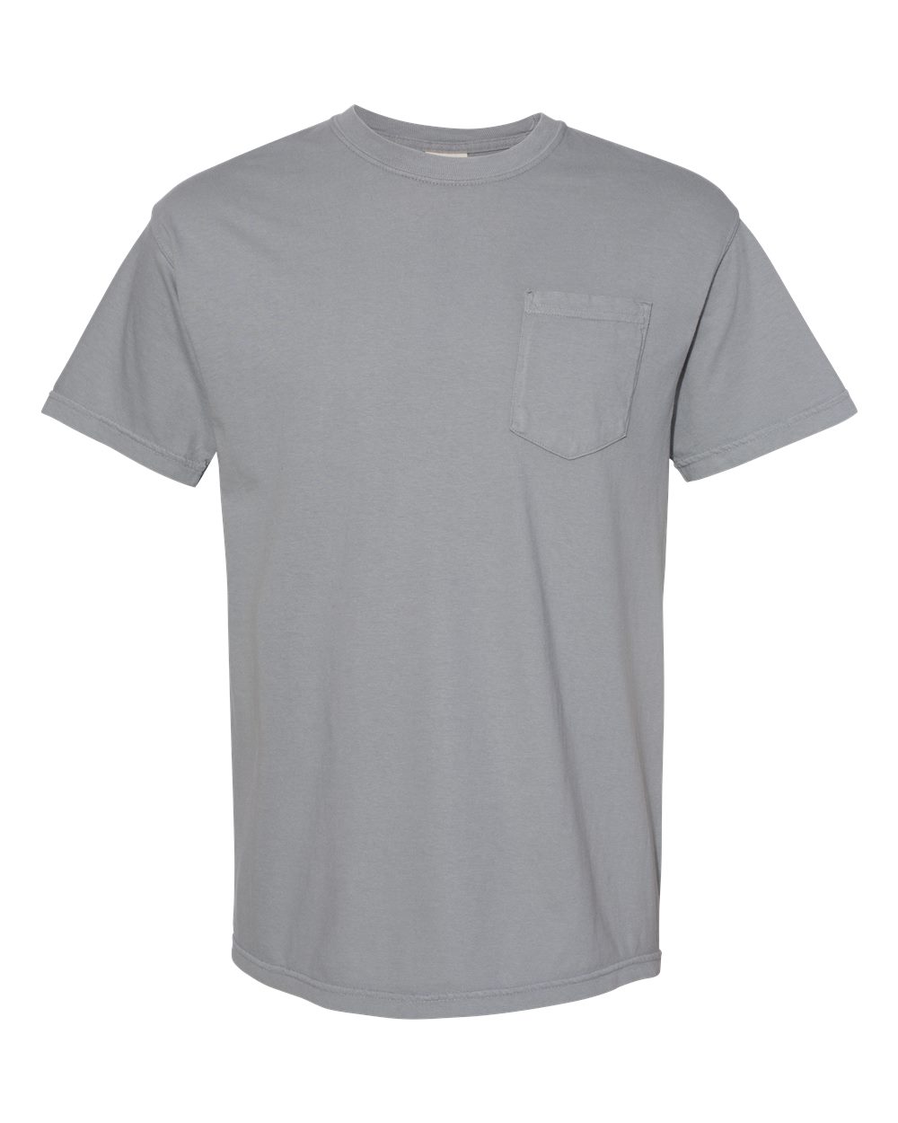 Comfort Colors 6030 Unisex Garment-Dyed Heavyweight Pocket T-Shirt in Granite