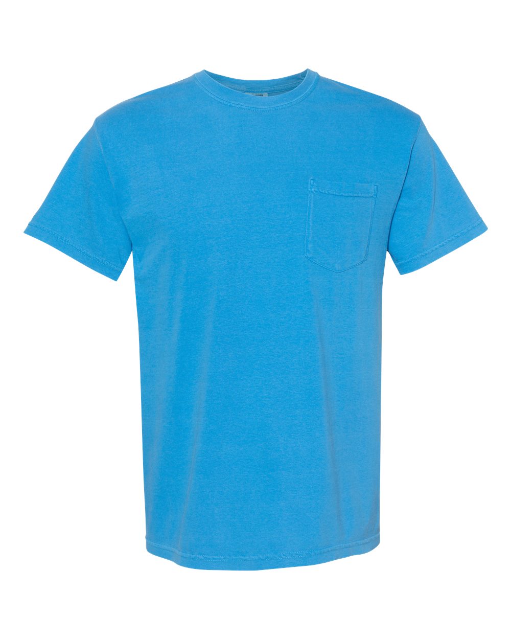 Comfort Colors 6030 Unisex Garment-Dyed Heavyweight Pocket T-Shirt in Royal Caribe