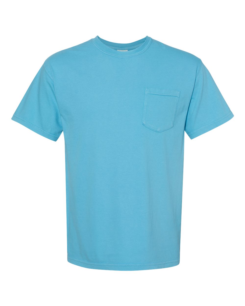 Comfort Colors 6030 Unisex Garment-Dyed Heavyweight Pocket T-Shirt in Sapphire