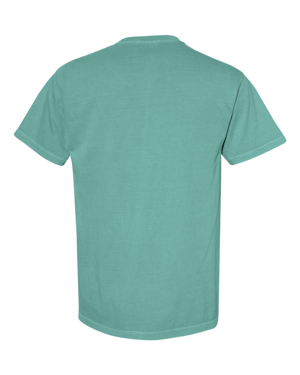 Comfort Colors 6030 Unisex Garment-Dyed Heavyweight Pocket T-Shirt in Seafoam, back