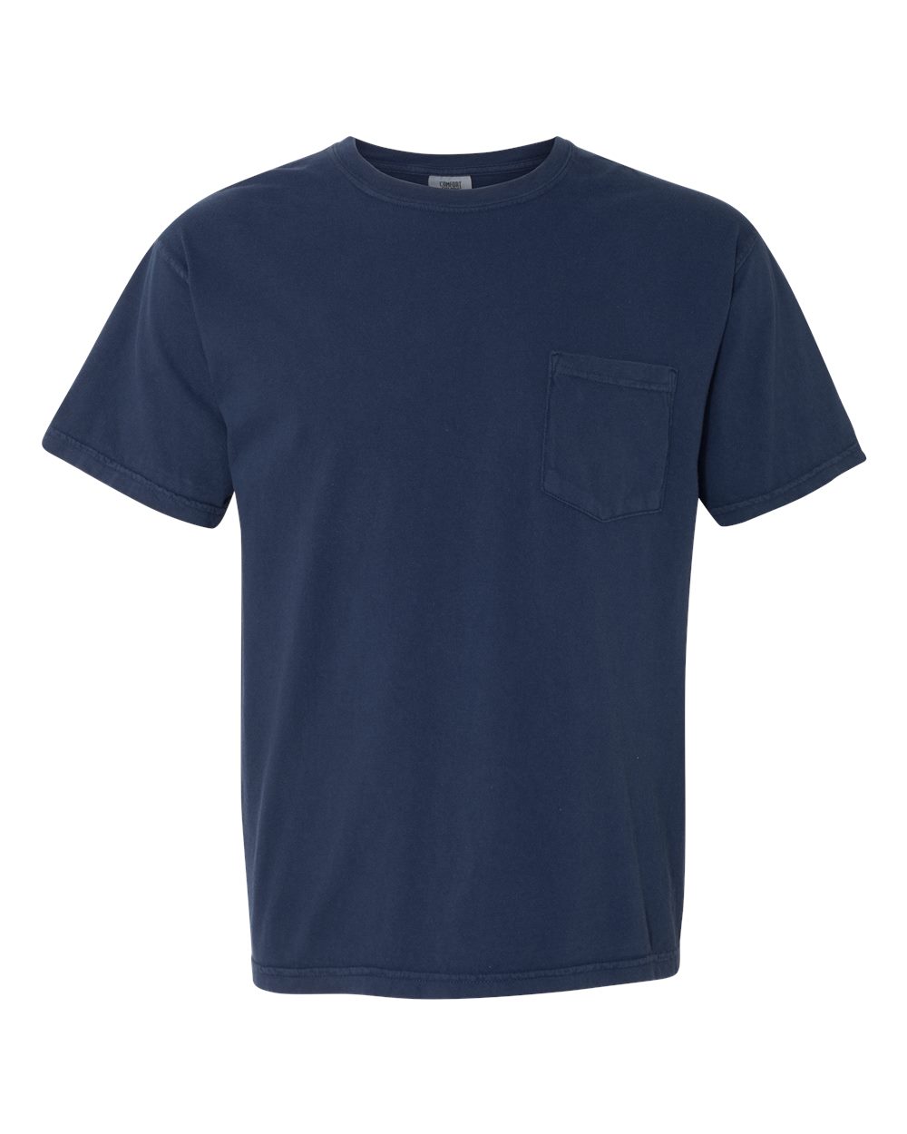Comfort Colors 6030 Unisex Garment-Dyed Heavyweight Pocket T-Shirt in True Navy