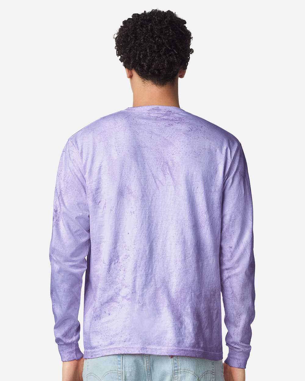 Comfort Colors 6045 Unisex Colorblast™ Long Sleeve T-Shirt in Amethyst, back
