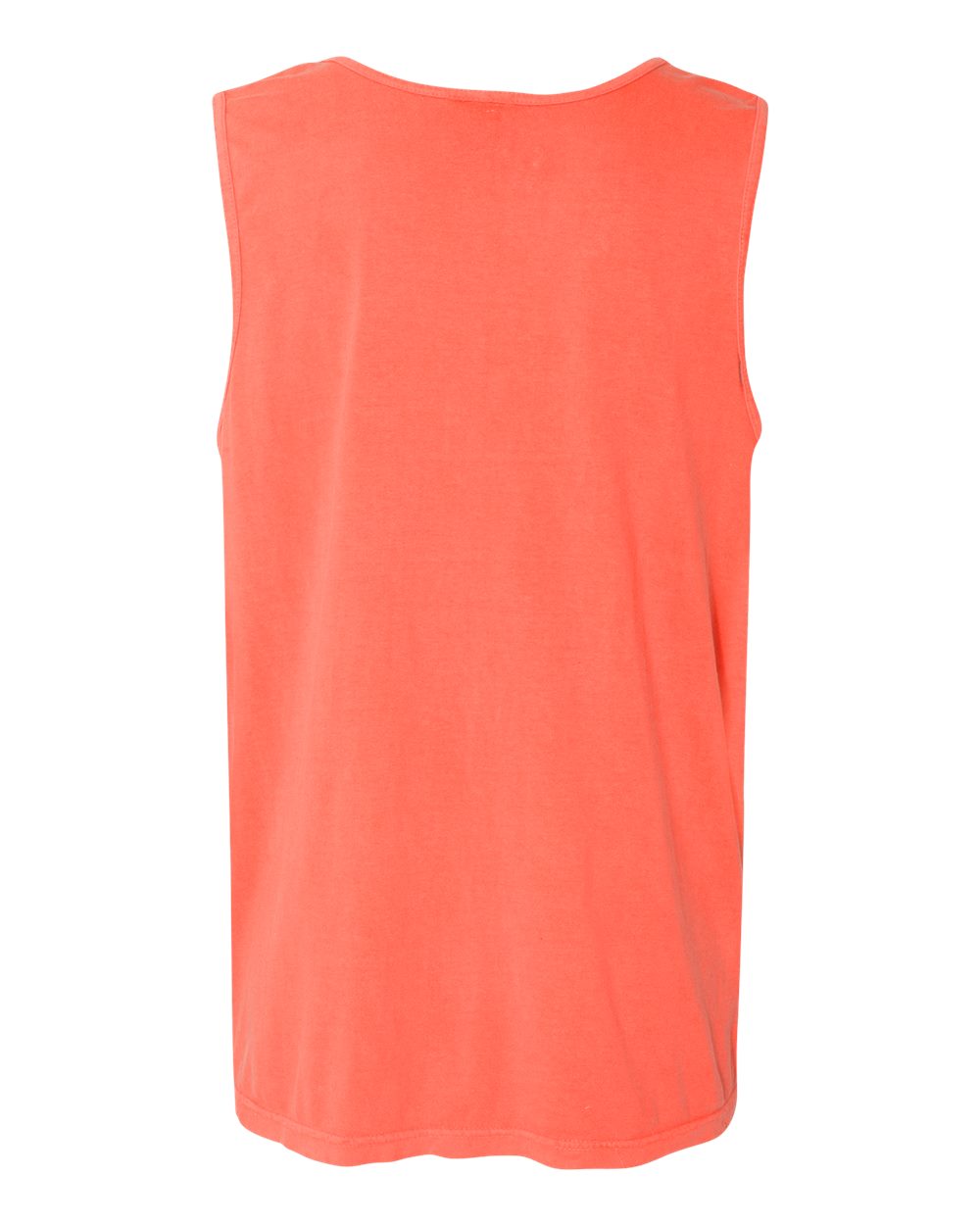 Comfort Colors 9360 Unisex Garment-Dyed Heavyweight Tank Top in Bright Salmon, back