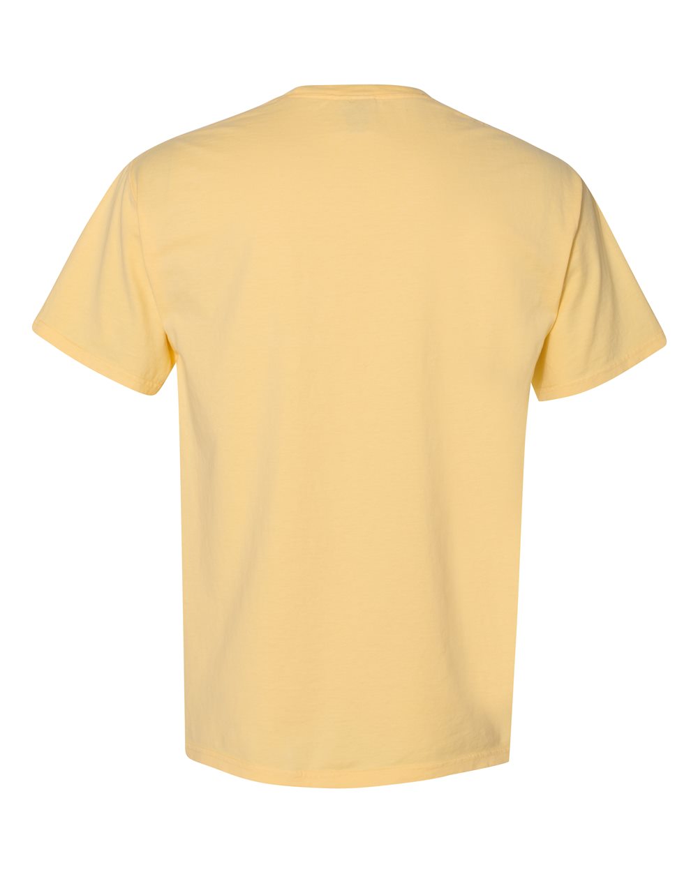 ComfortWash by Hanes GDH100 Men's Garment-Dyed T-Shirt in Summer Squash Yellow, back