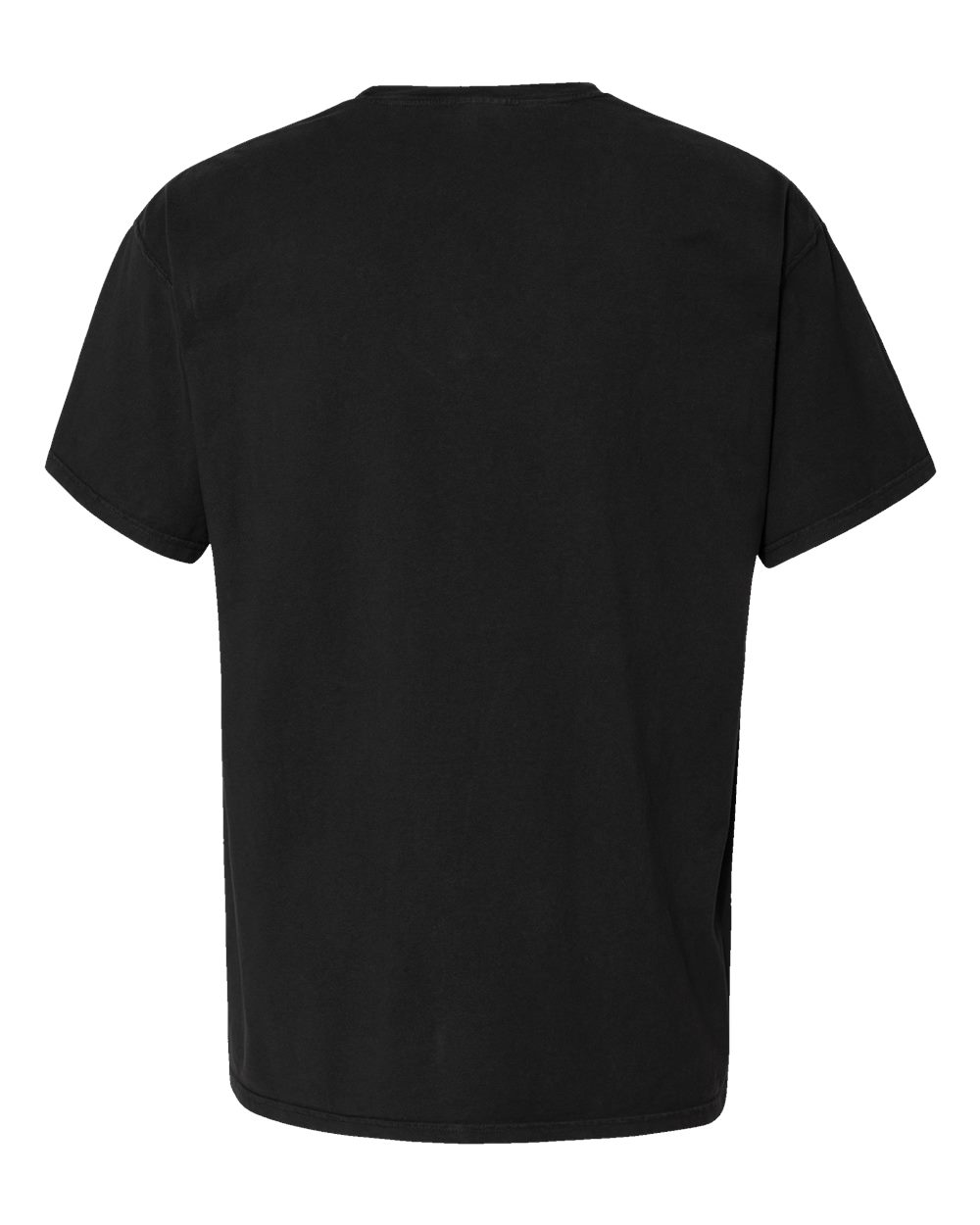 ComfortWash by Hanes GDH150 Unisex Garment-Dyed Pocket T-Shirt in Black, back